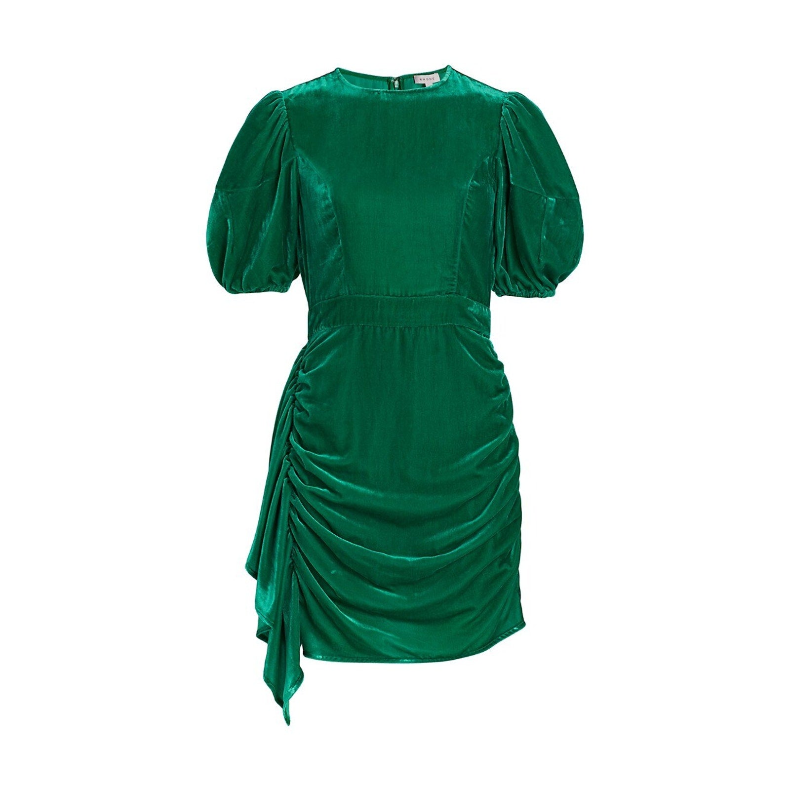 Rhode 'Pia' Green Velvet Mini Dress Size 2