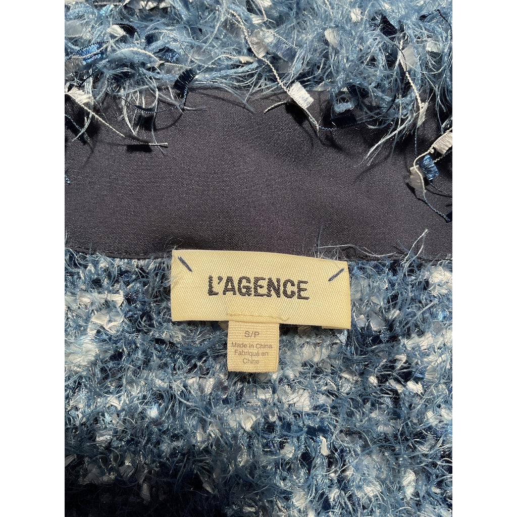 L'Agence 'Azure' Blue Cardigan Blazer Size S