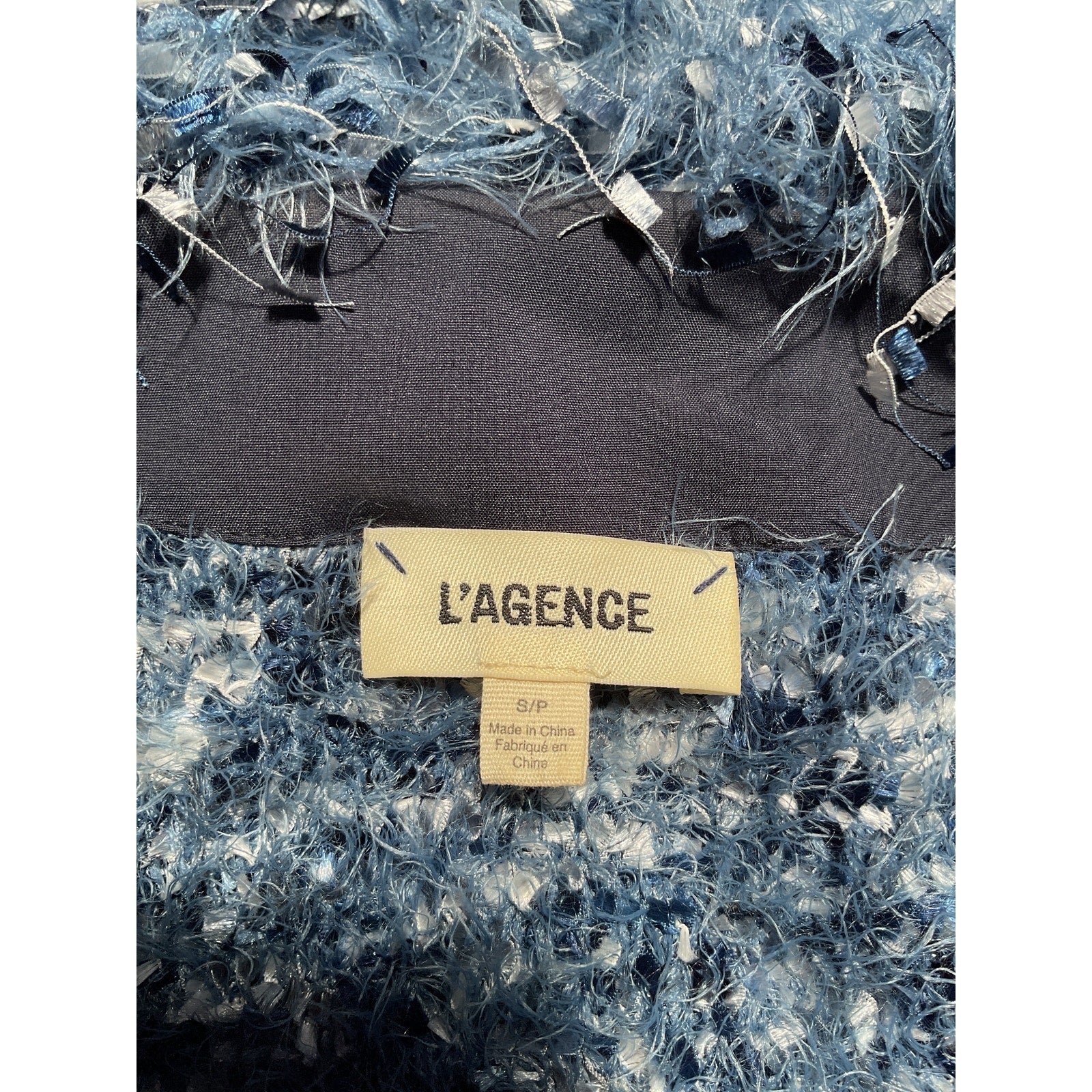 L'Agence 'Azure' Blue Cardigan Blazer Size S