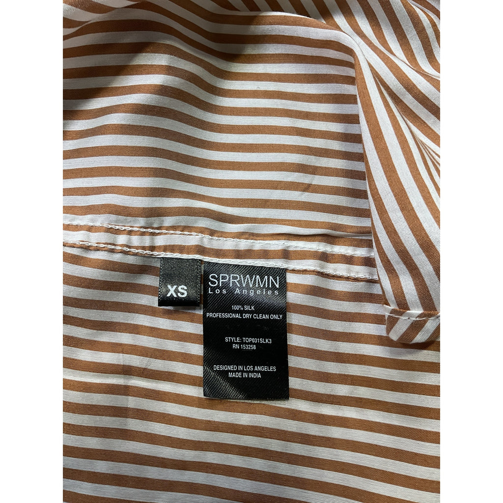 Sprwmn 'Oversized' Brown Shirt Size XS