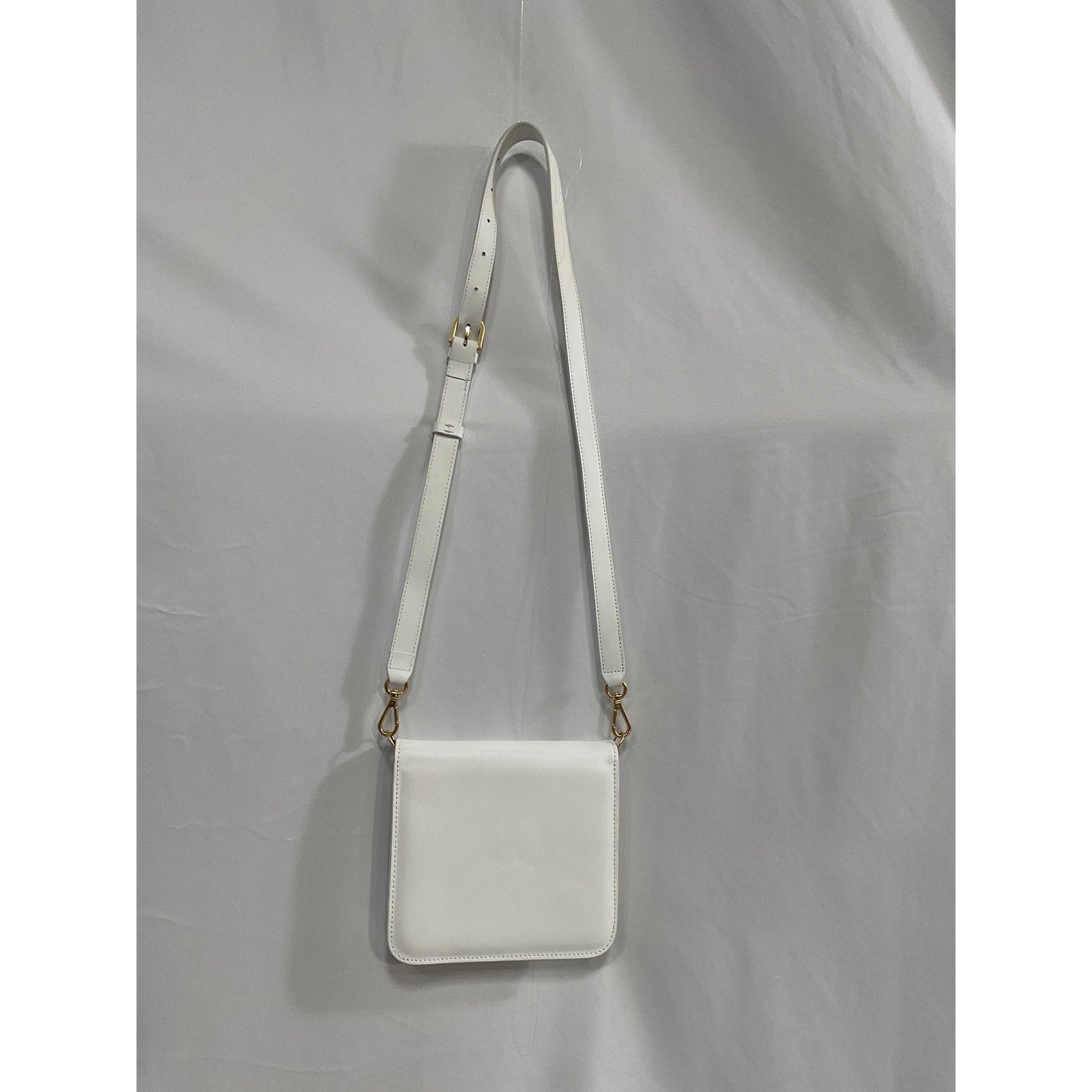 Frame 'Le Signature' White Canvas and Suede Leather Mini Bag
