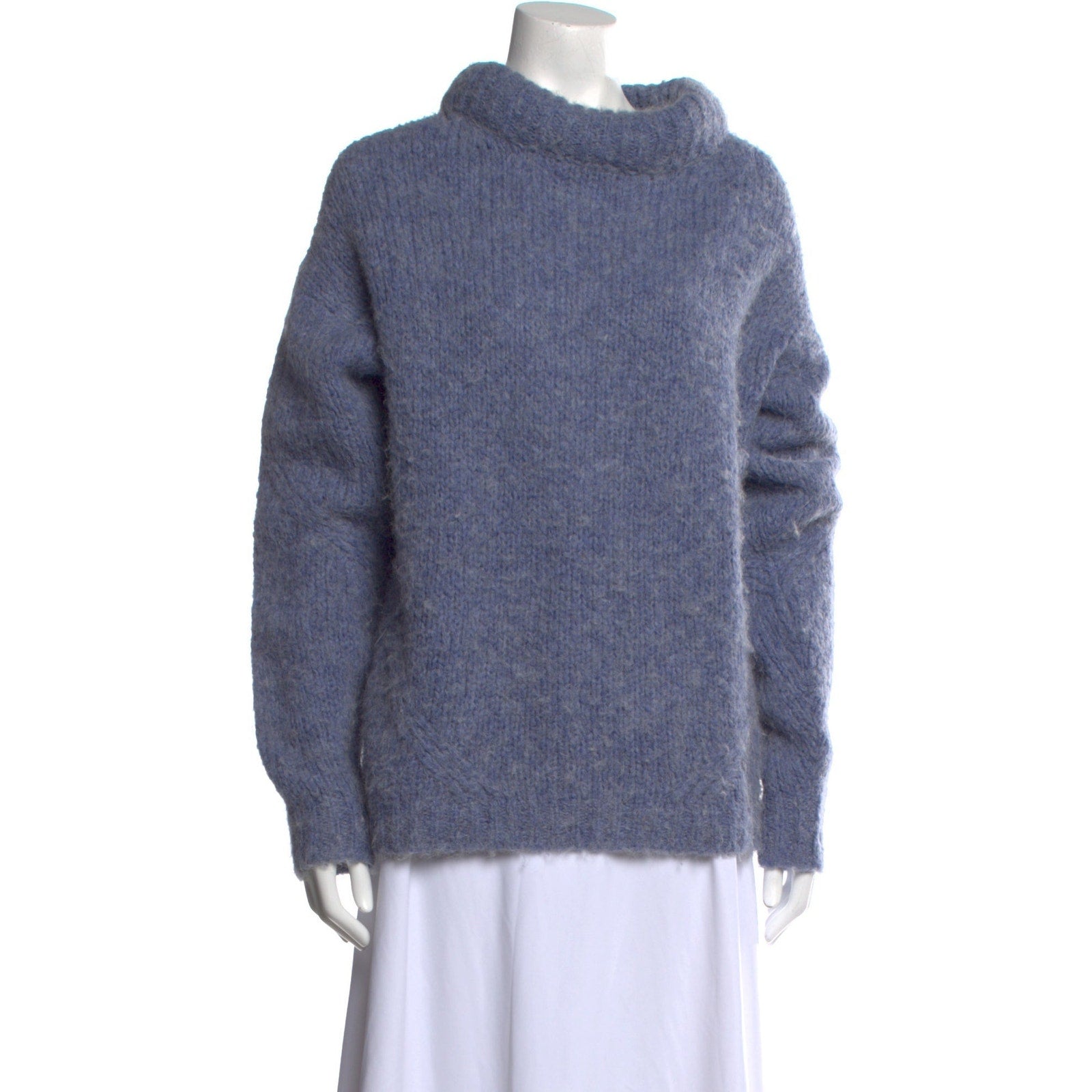 Tibi Blue Cowl Neck Sweater Size M