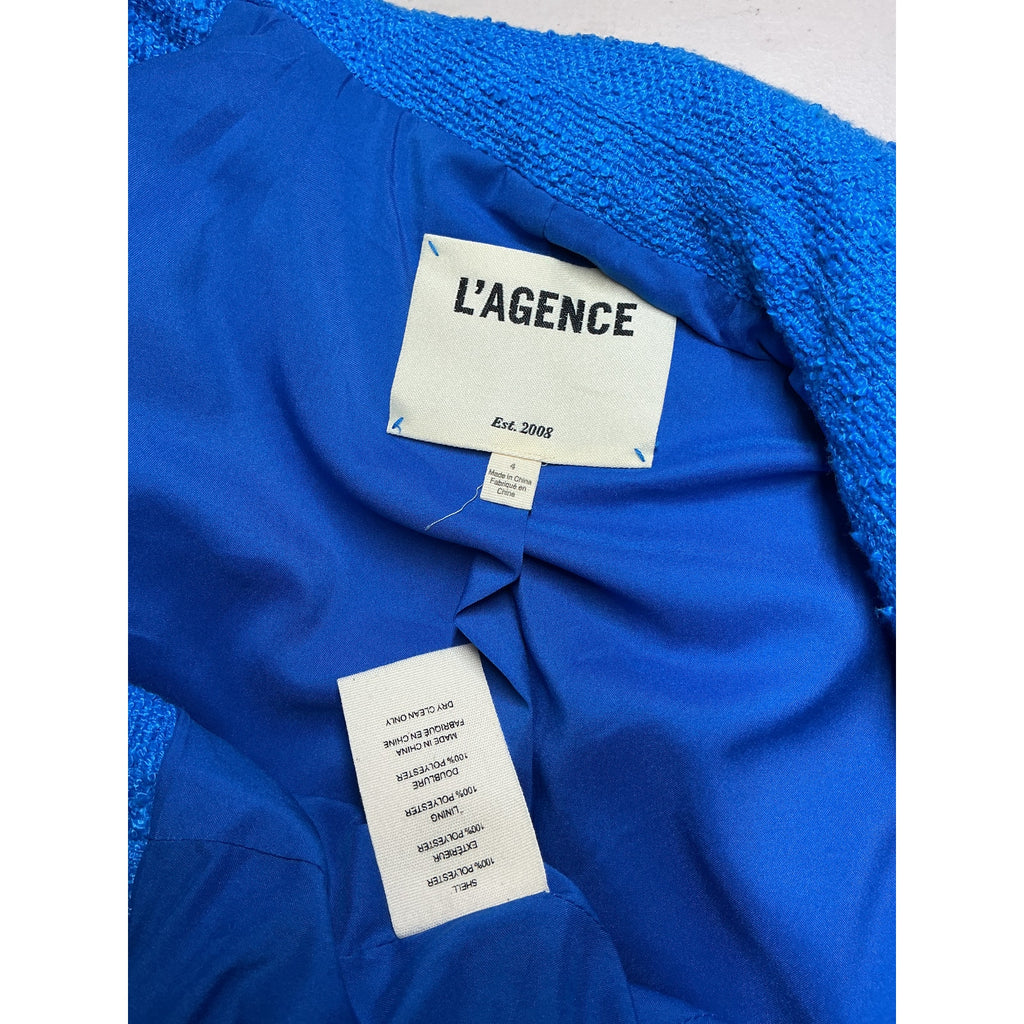 L'Agence 'Chamberlain' Blue Blazer Size 4