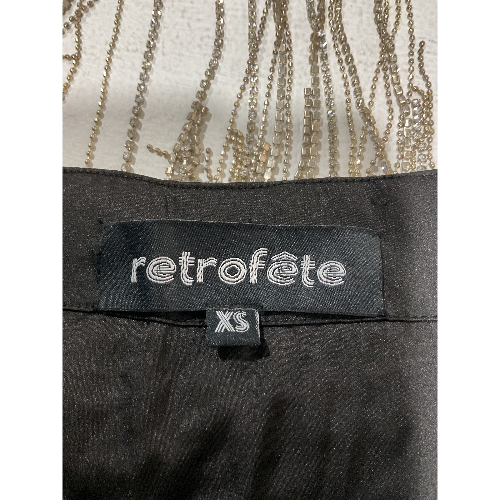 Retrof�te Black Polyester Mini Skirts Size XS