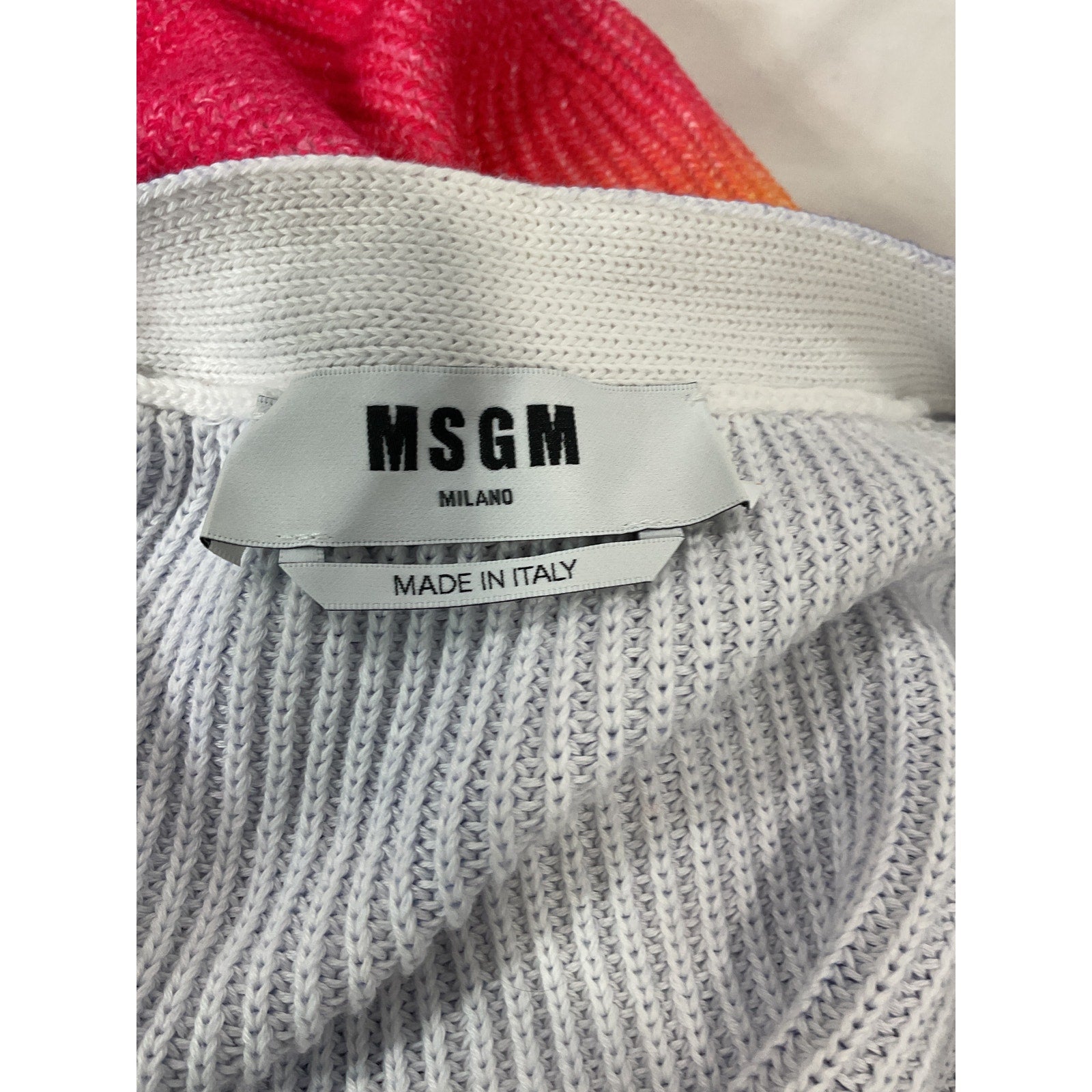Msgm 'Sunset' Blue Cardigan Size M