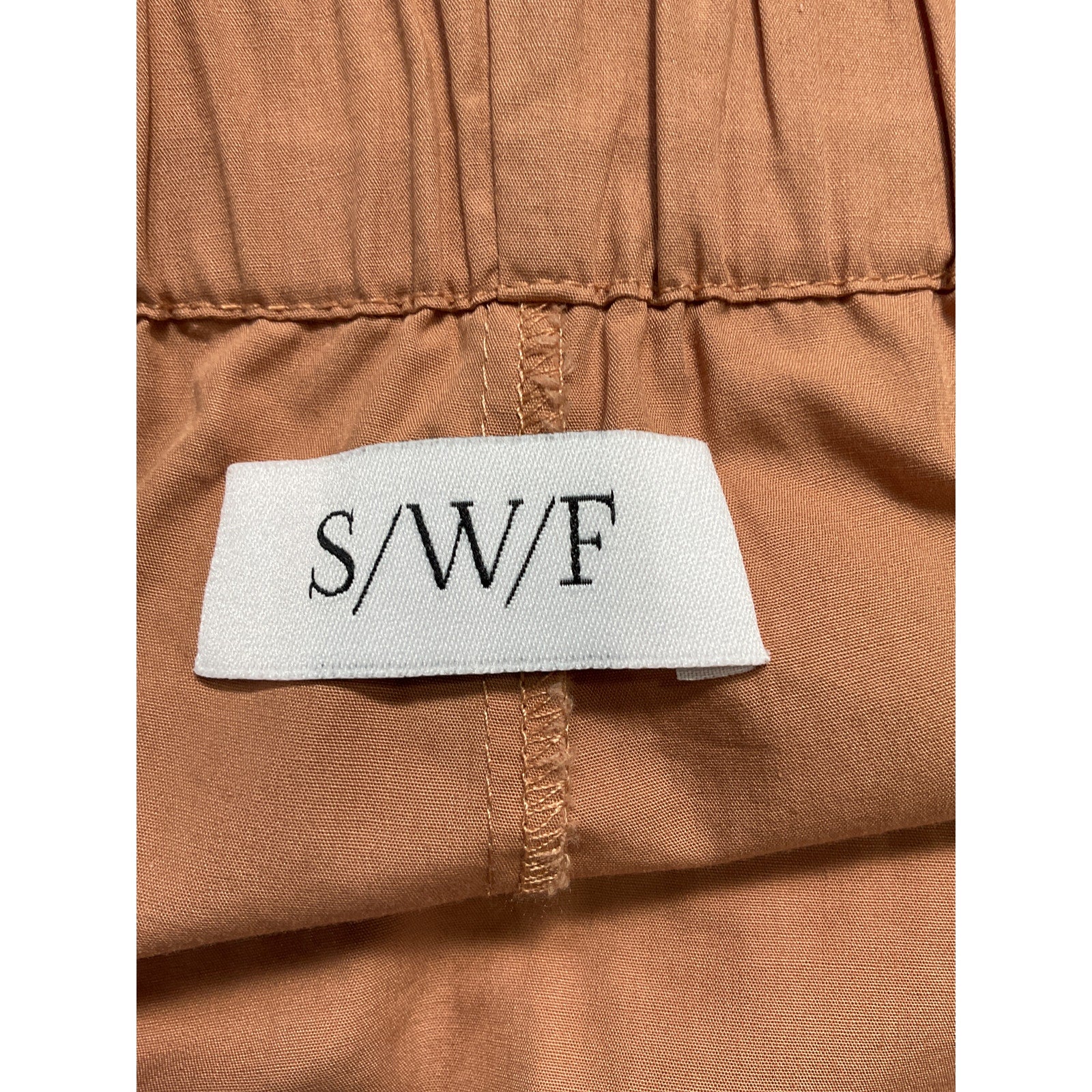 Swf 'Trouser' Tan Cotton Poplin Pants Size M