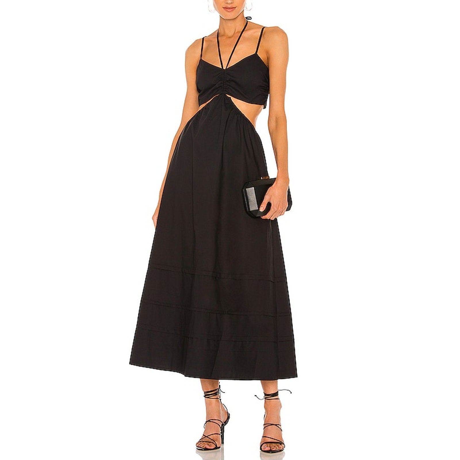 Nicholas 'Baylee' Black Cotton Dress Size 4 - NWT
