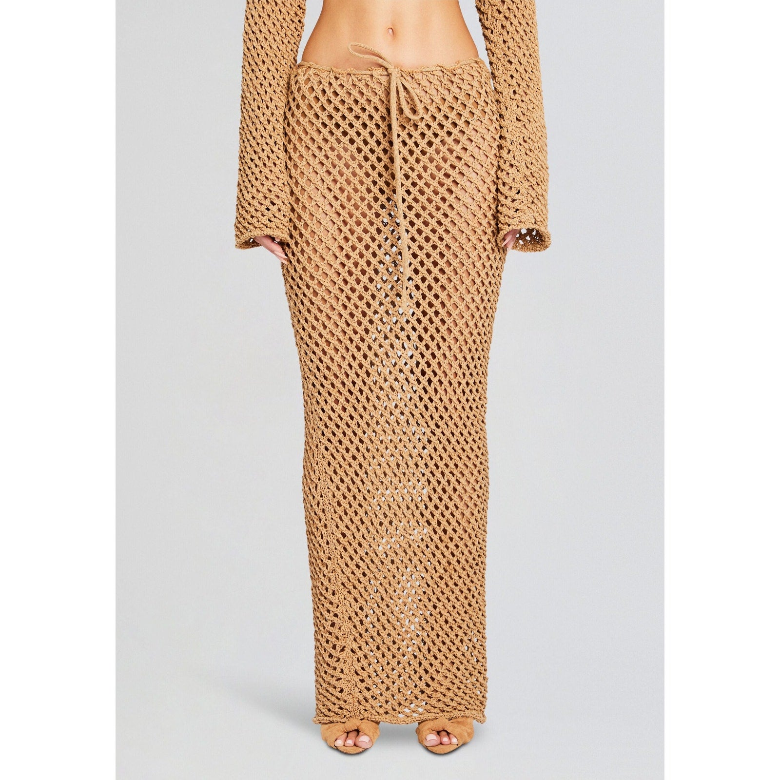 Bananhot 'Magen' Beige Cotton Knitted Skirt Size XS / S