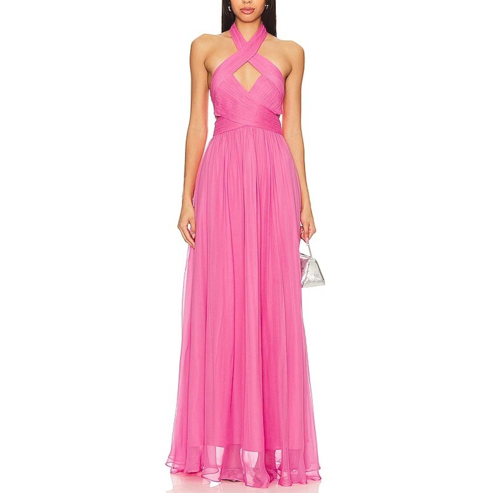 Amur 'Paula' Pink Viscose Gown Size 2 - NWT