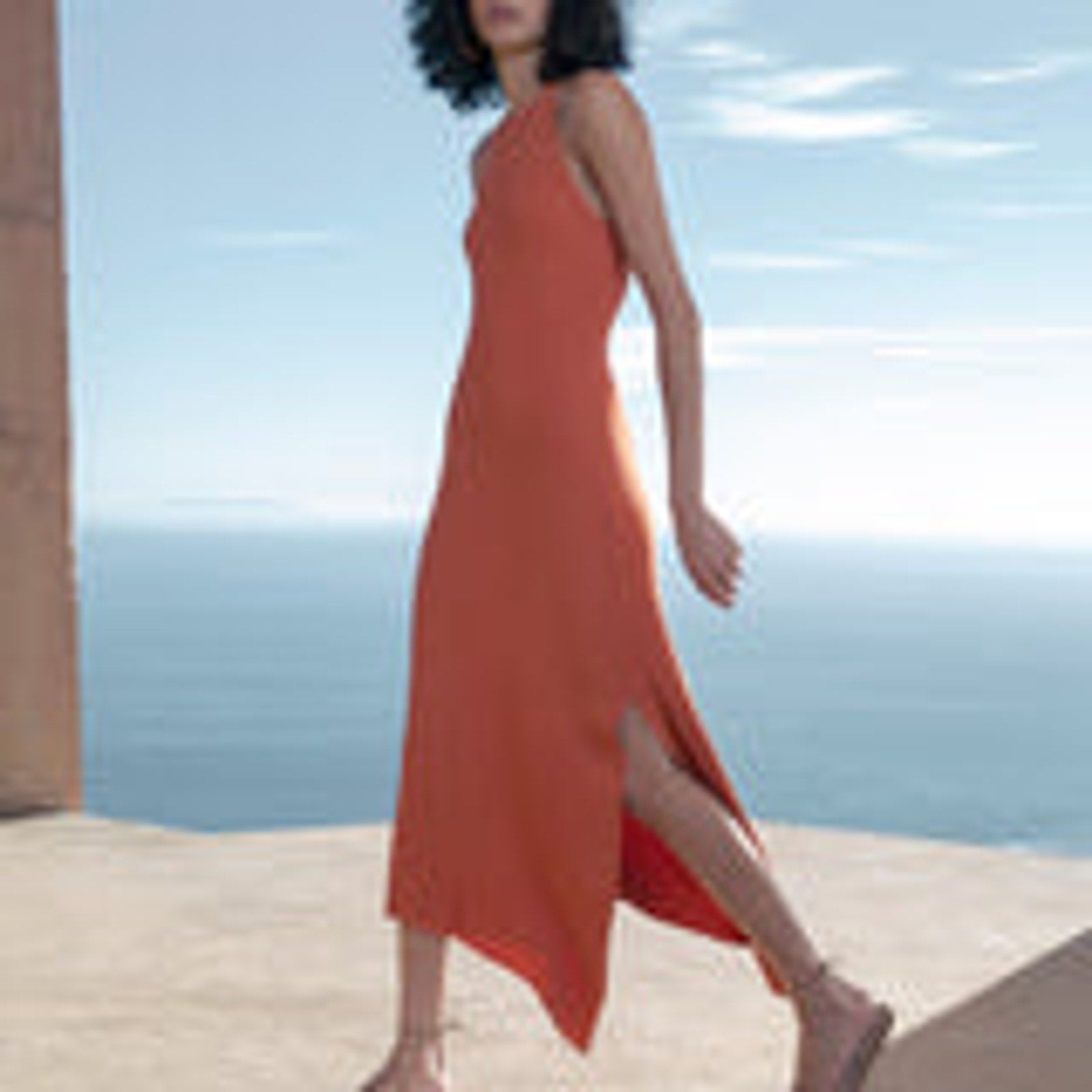 A.L.C. 'Arya' Orange Rib Knit Dress Size M