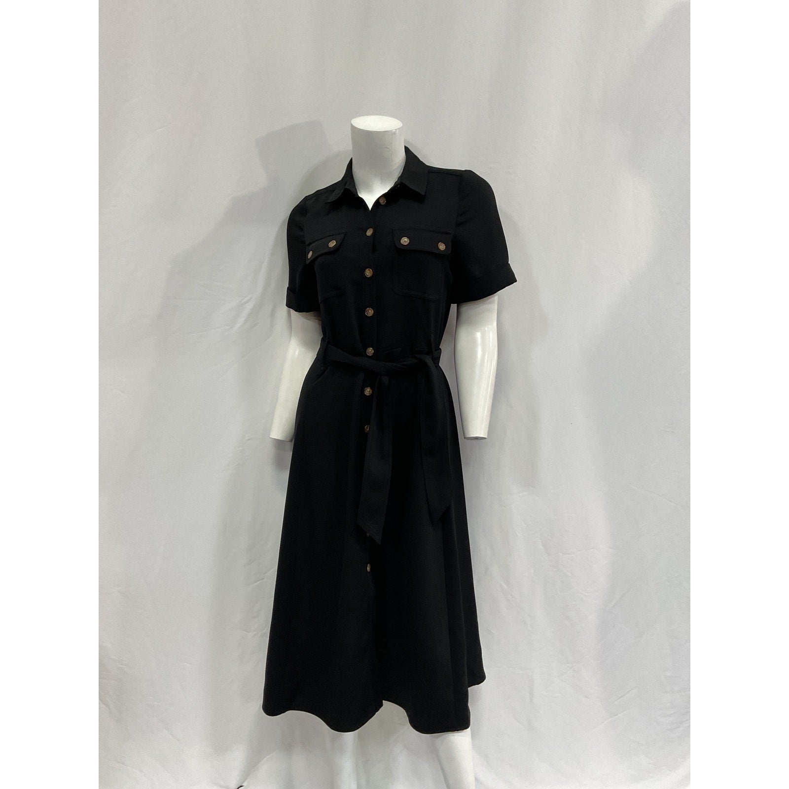 Sézane 'Jeannette' Black Polyester Dress Size 34