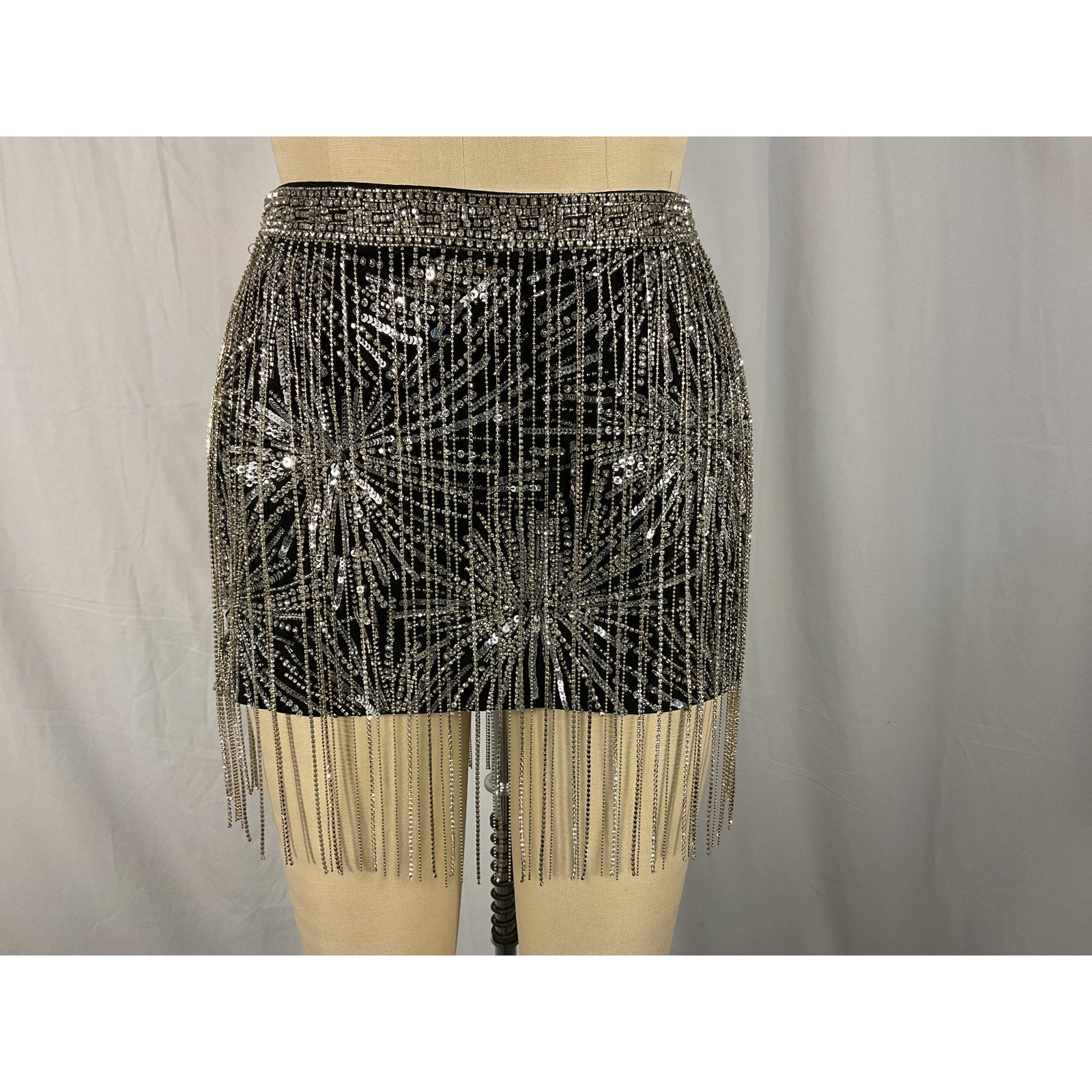 Retrof�te Black Polyester Mini Skirts Size XS
