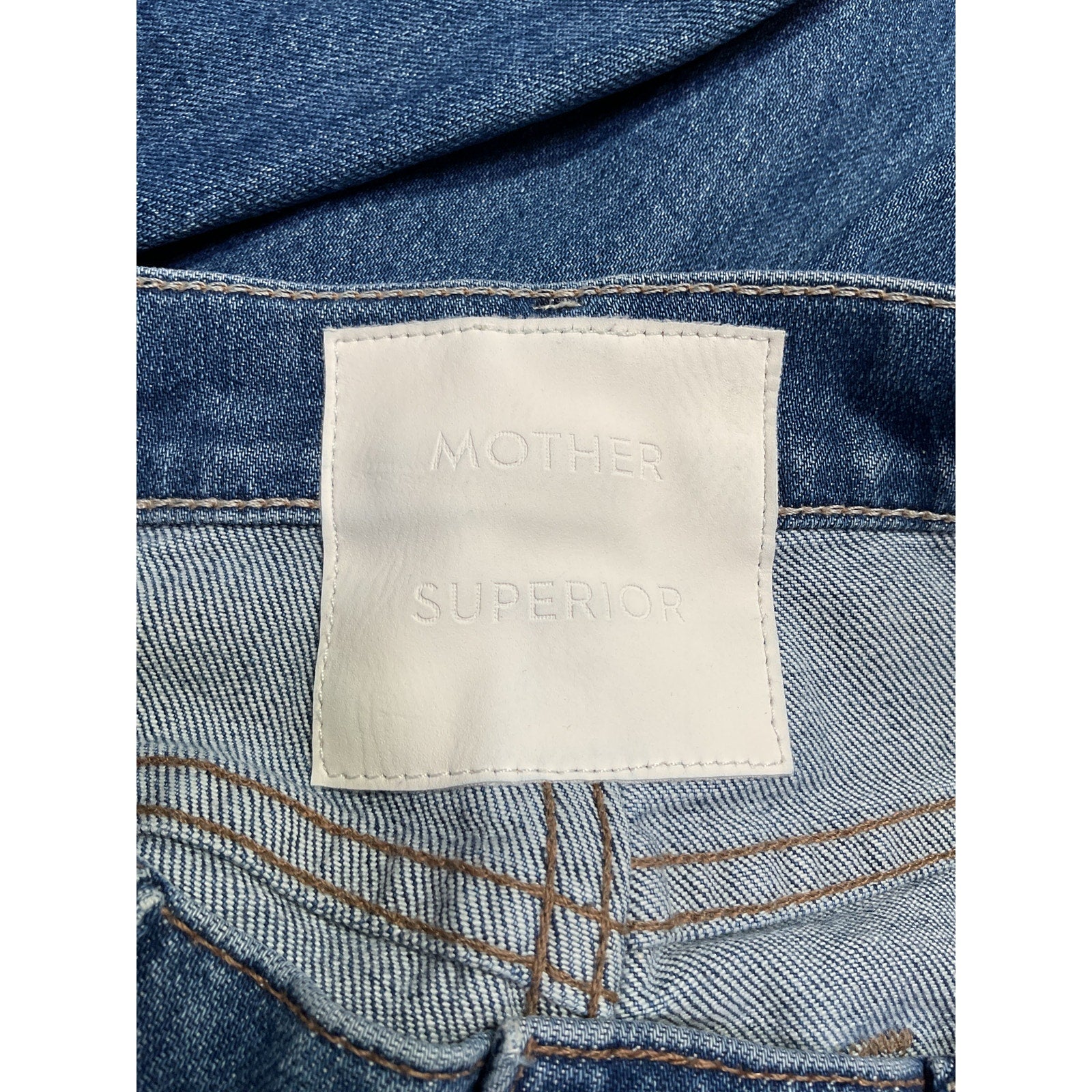 Mother 'Smokin' Blue Cotton Flared Leg Denim Jean Size 27