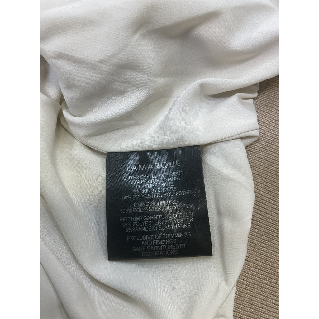 Lamarque 'Evelin' Gold Polyester Bomber Size S