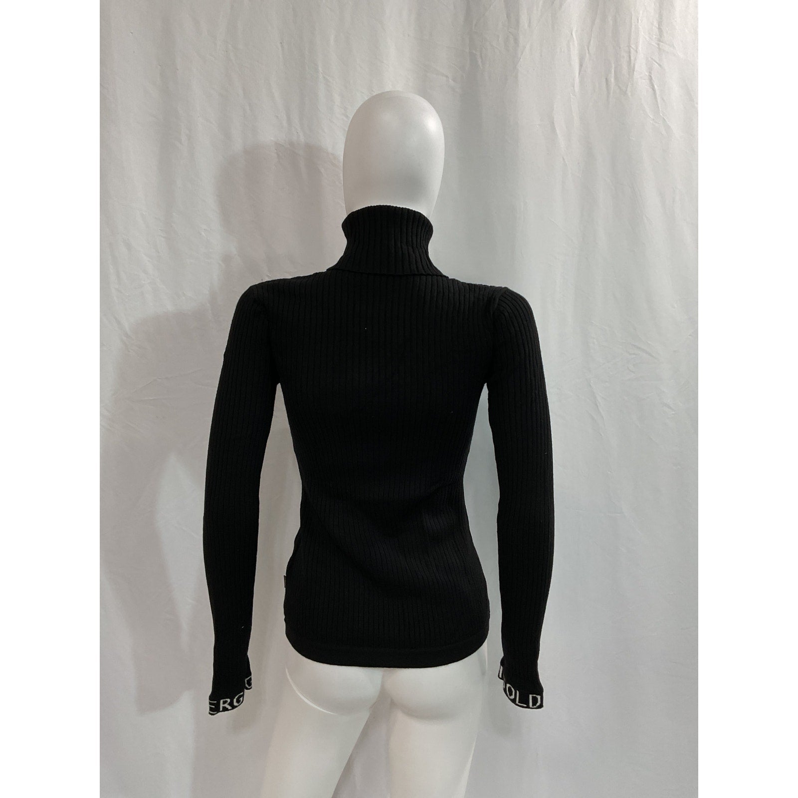 Goldbergh 'Mira' Black Logo Cuffs Sweater Size S