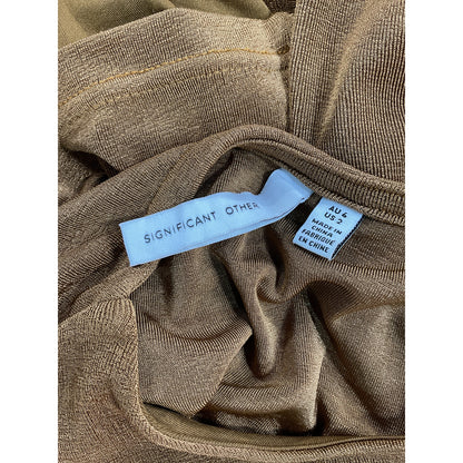 Significant Other 'Texas' Brown Top Size 2