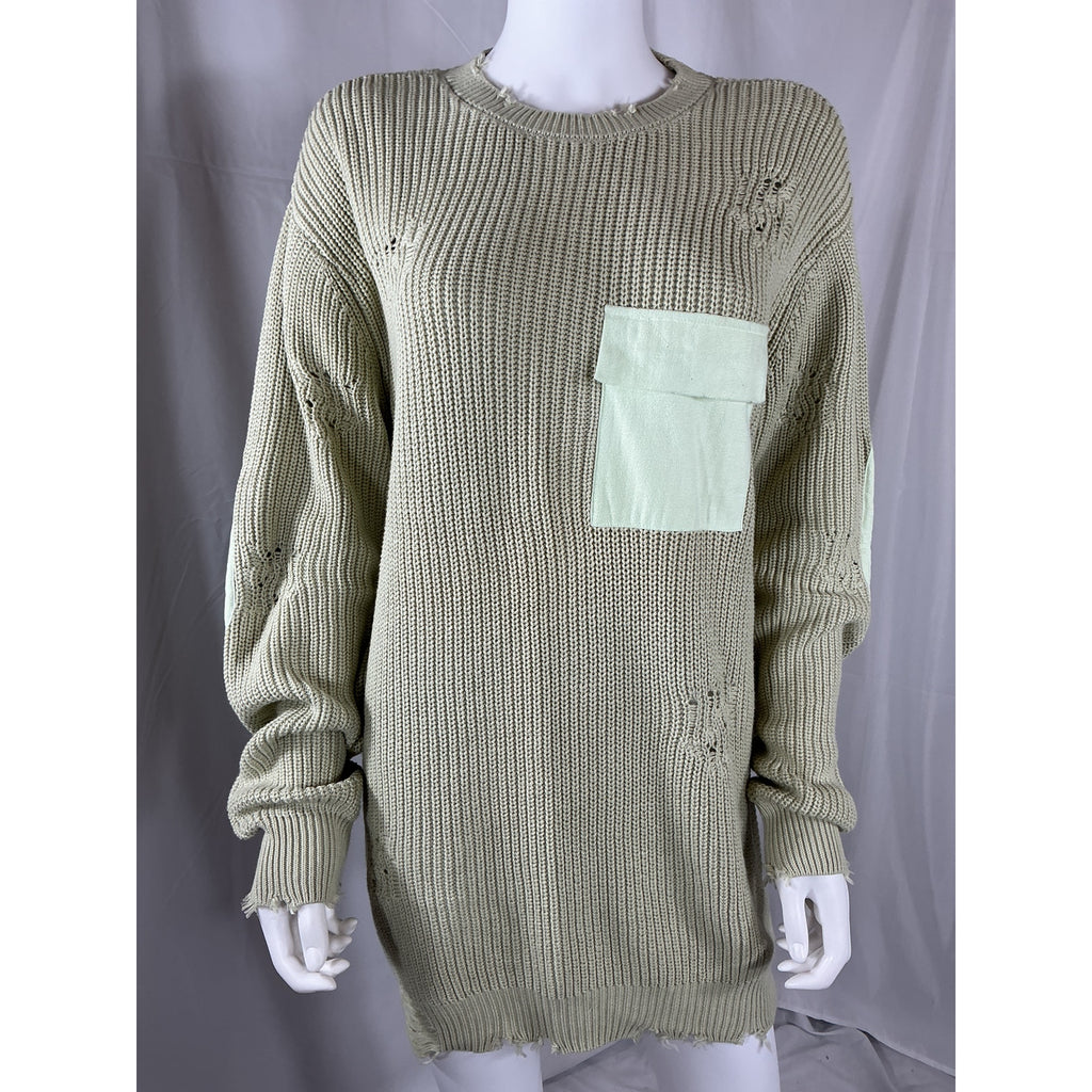 Ser.O.Ya 'Devin' Green Cotton Sweater Size XS