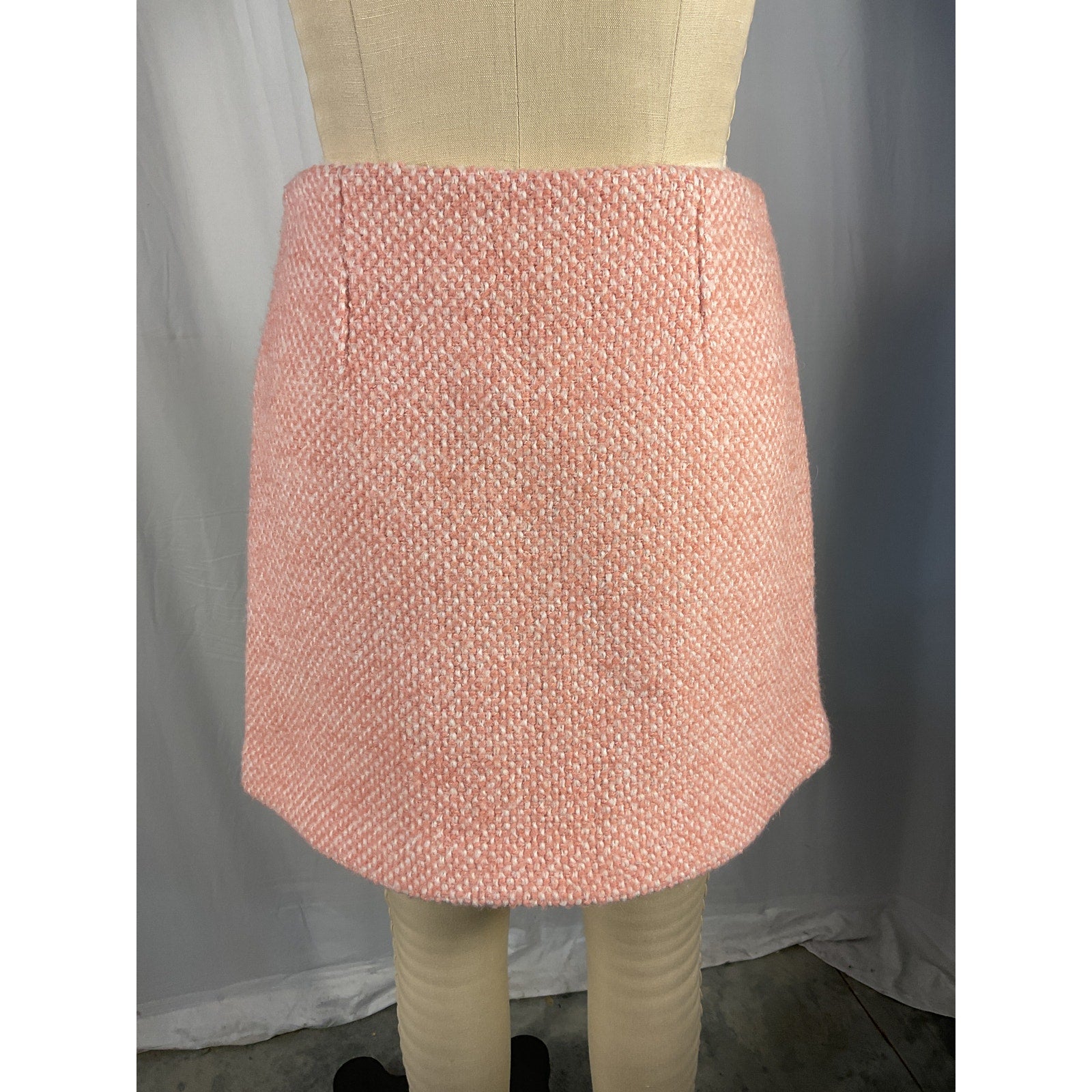 Maje 'Josila' Pink Tweed Skirt Size S