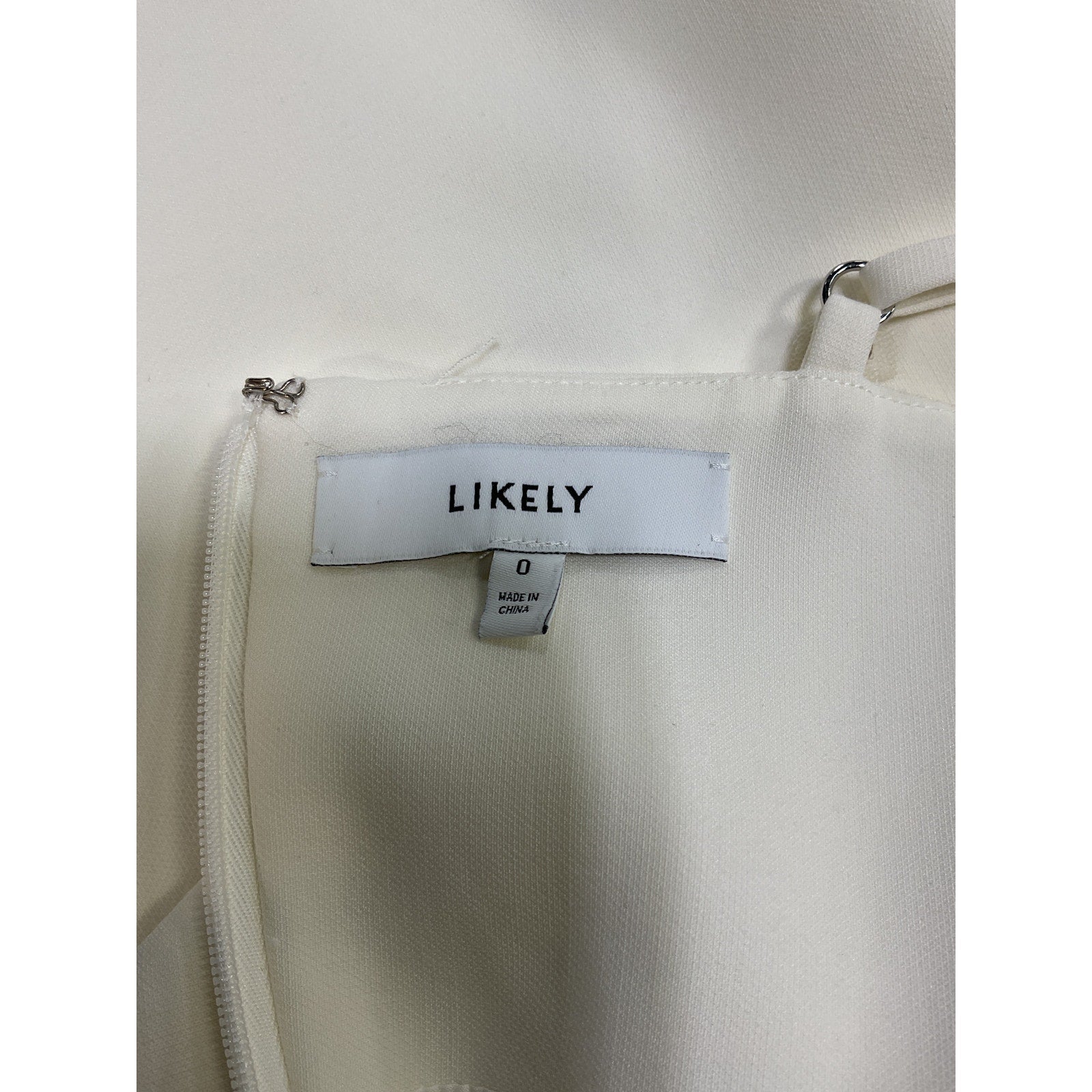 Likely 'Electra' White Polyester Dress Size 0