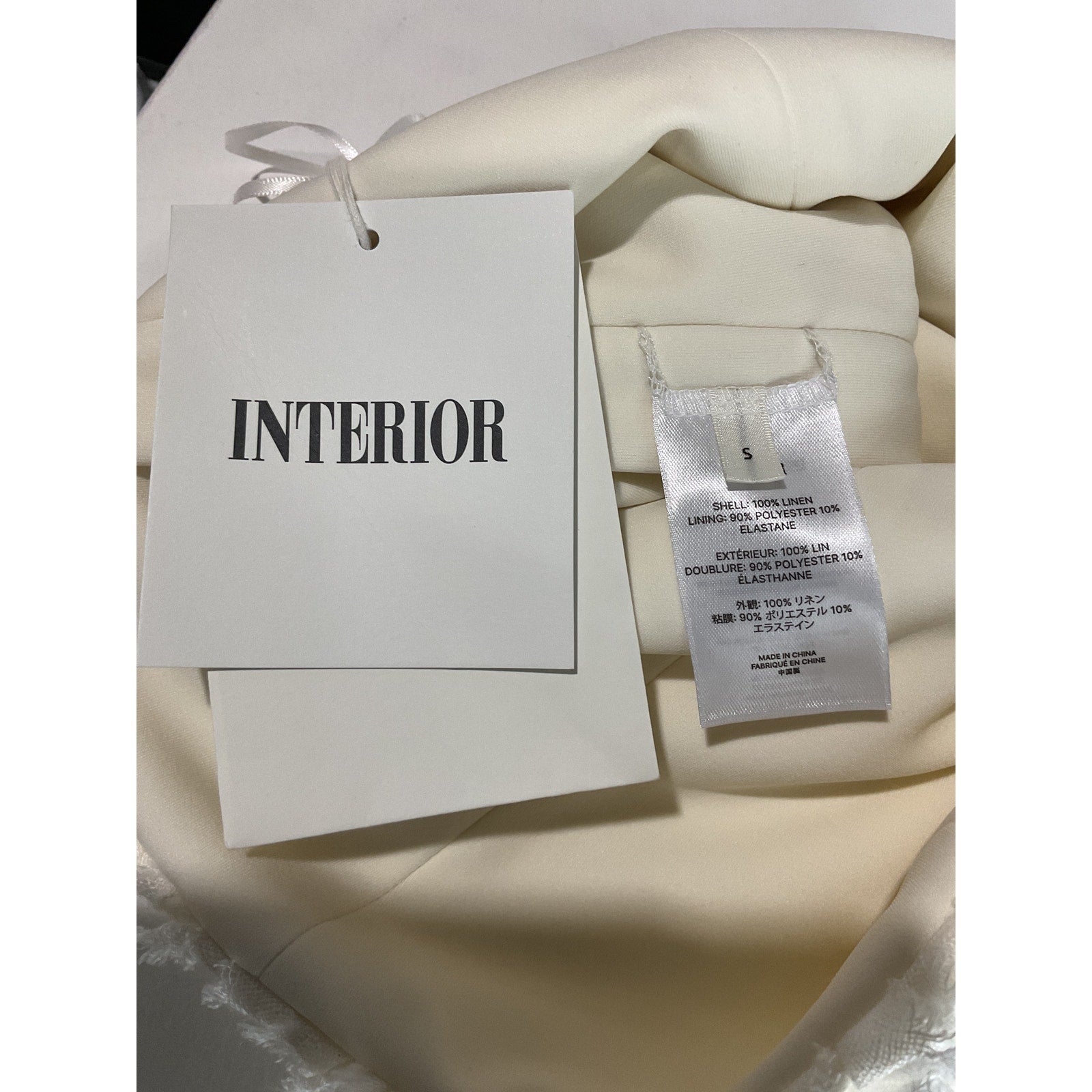 Interior The 'Sonja' White Linen Tube Top Size S - NWT
