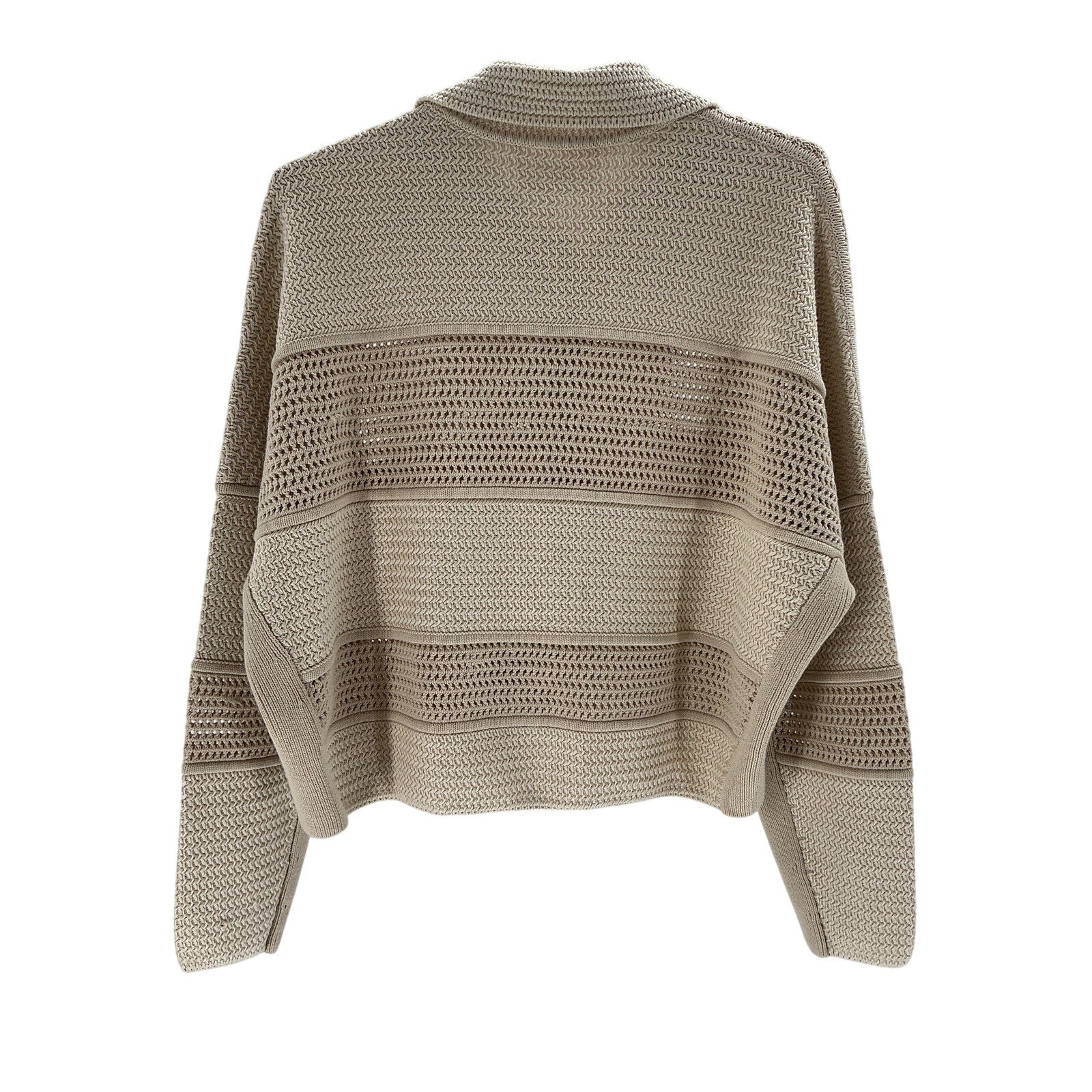 Ba&Sh 'Val' Beige Cotton Cardigan Size L