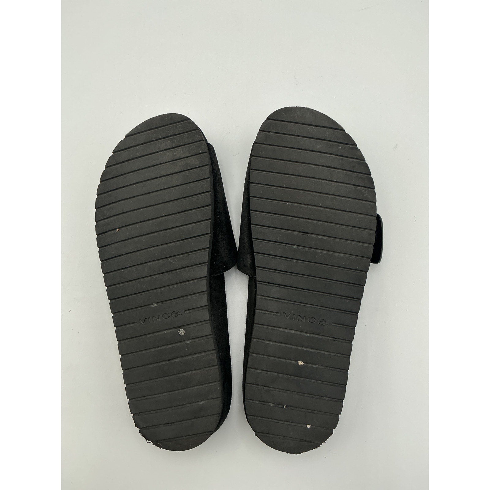 Vince 'Grant' Black Leather Slide Sandal Size 7.5