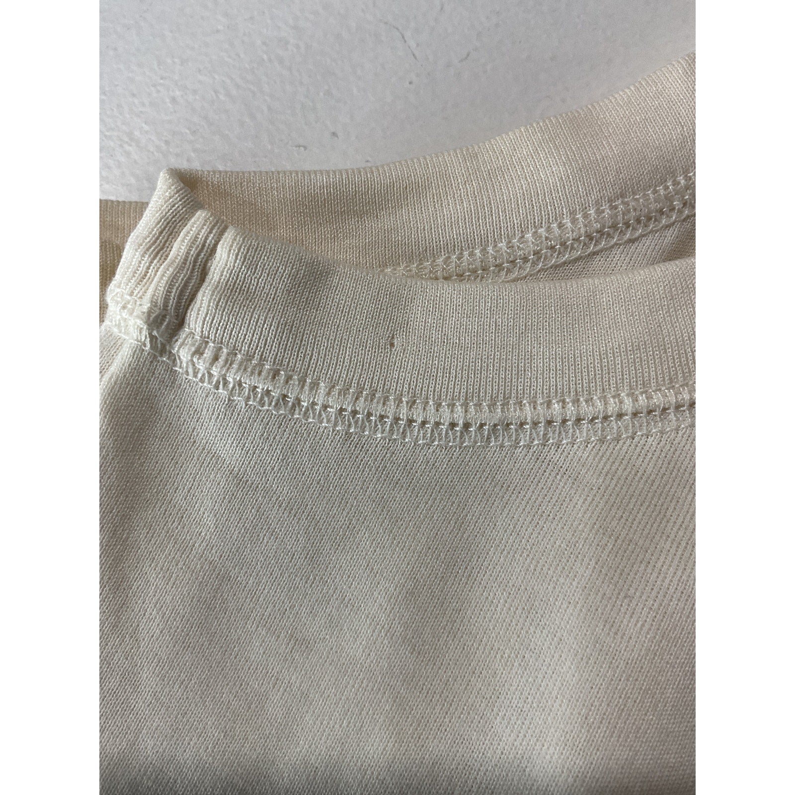 Lemaire Fine-Ribbed White Cotton Seamless Tank Top Size S