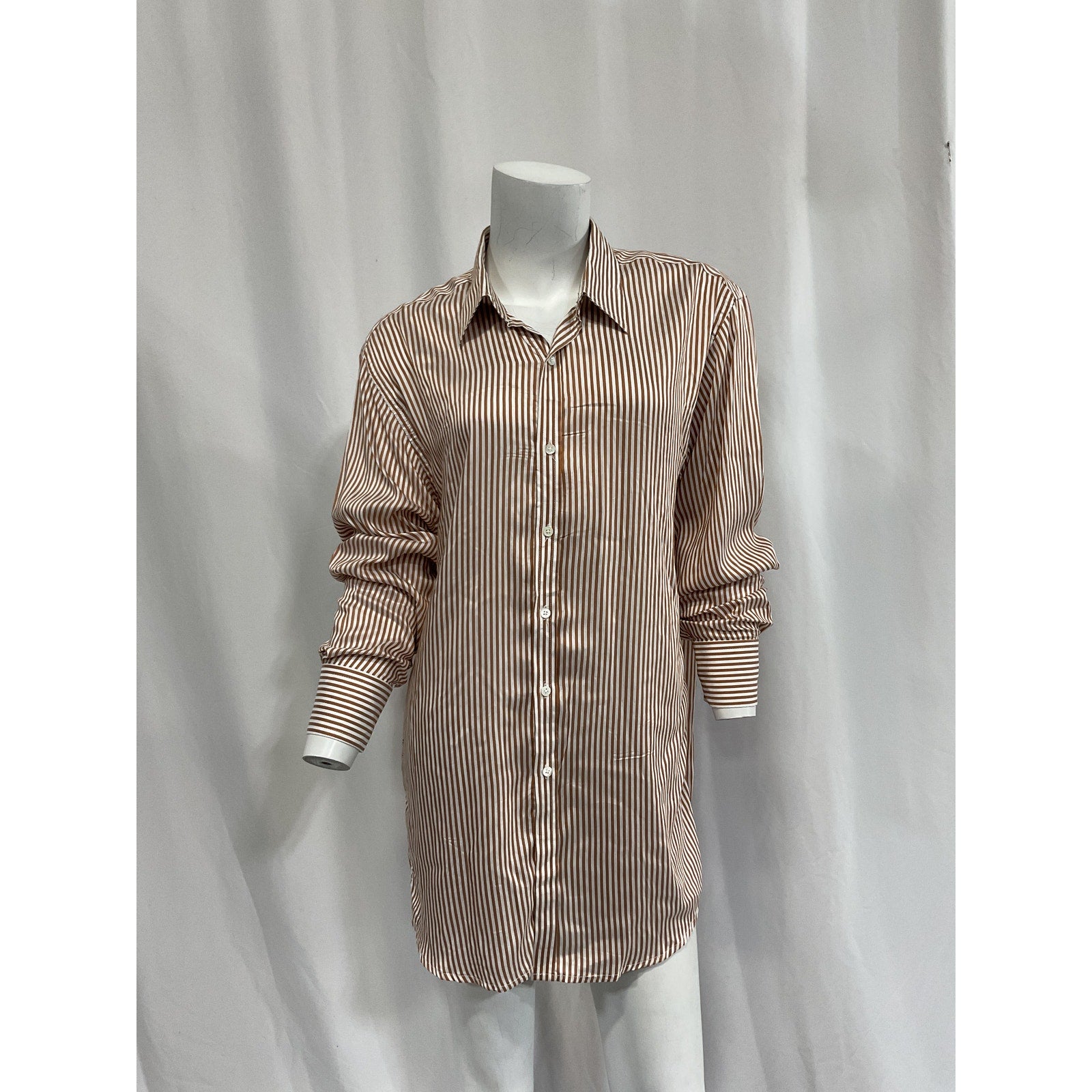 Sprwmn 'Oversized' Brown Shirt Size XS