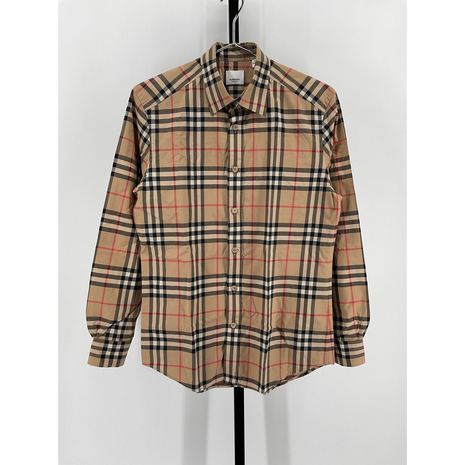Burberry Beige Cotton Long Sleeve Shirt Size S