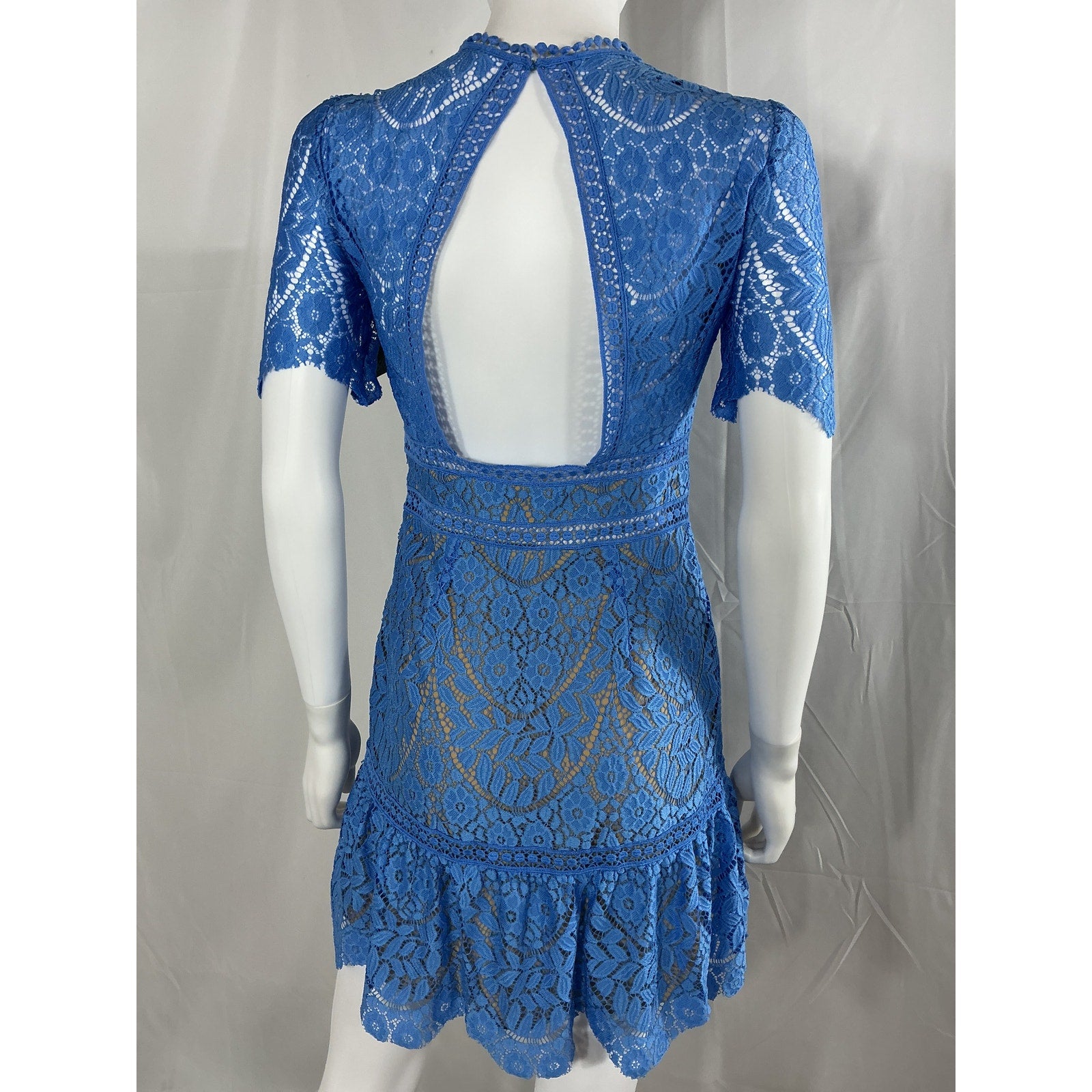 Saylor 'Darian' Blue Nylon Dress Size XS - NWT