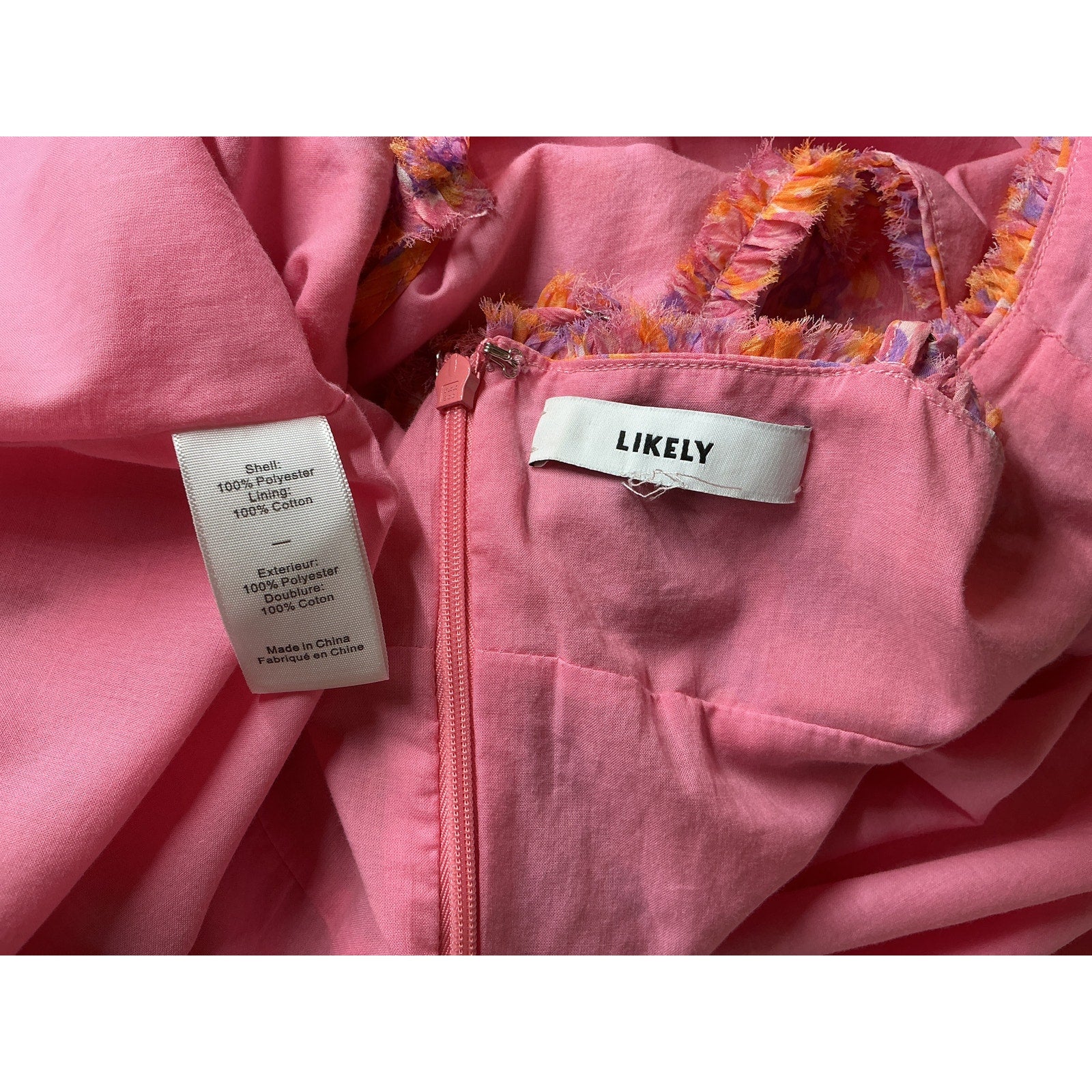 Likely 'Athena' Pink Poly Maxi Dress Size 4