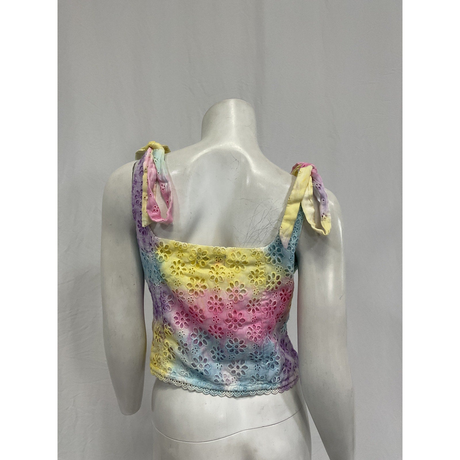 Majorelle 'Angie' Pink Cotton Bustier Top Size M