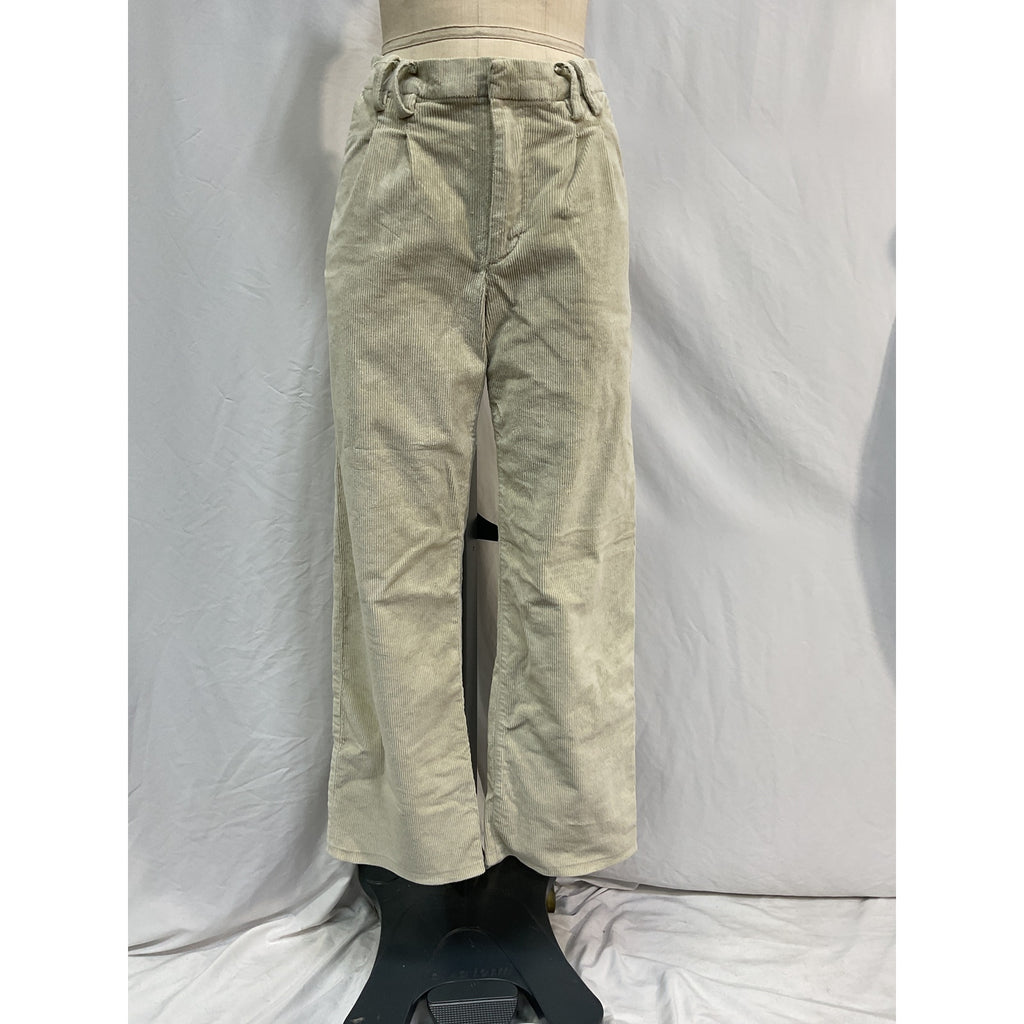 Sprwmn Straight Leg White Cotton Trouser Size 29