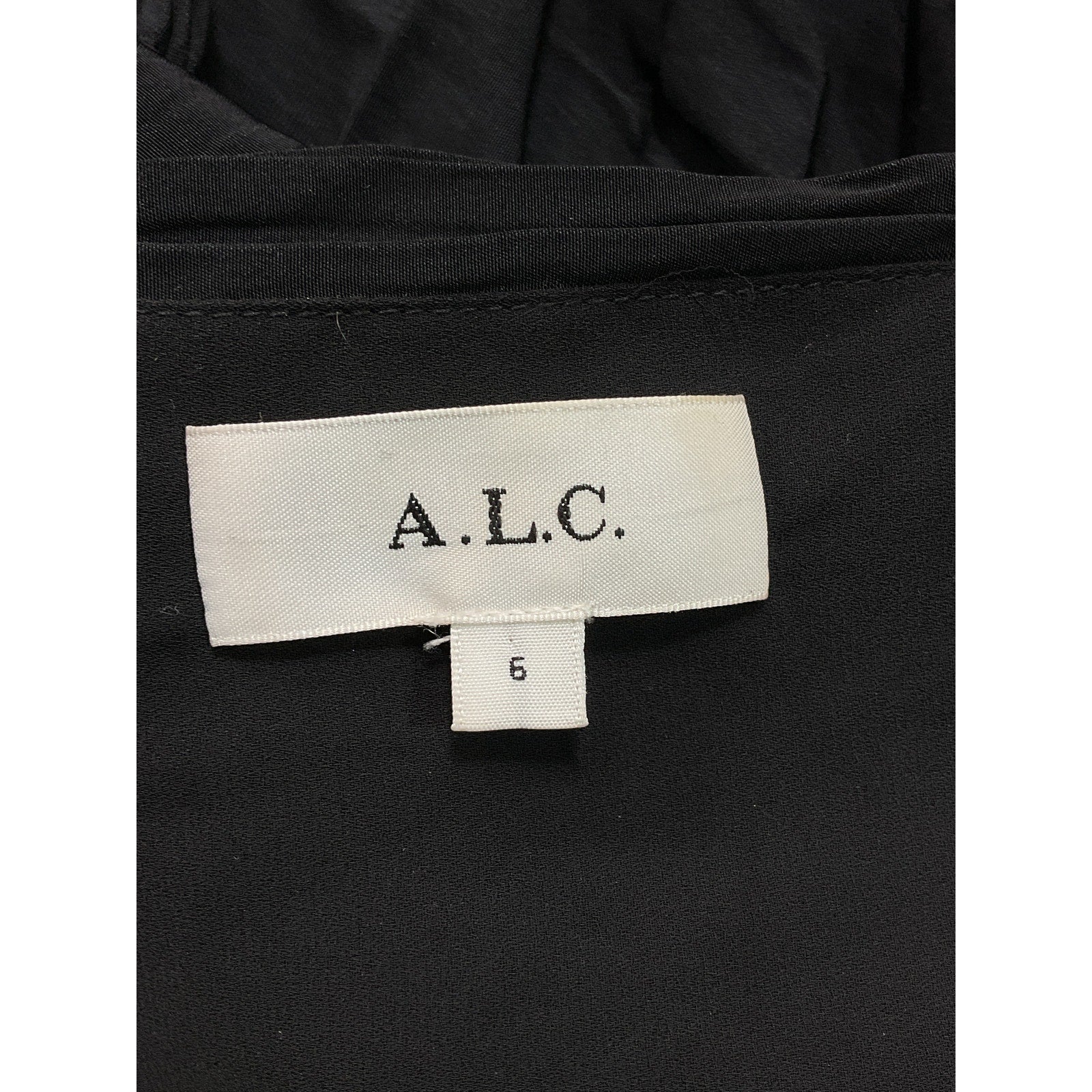 A.L.C. 'Delfina' Black One Shoulder Asymmetrical Dress Size 6