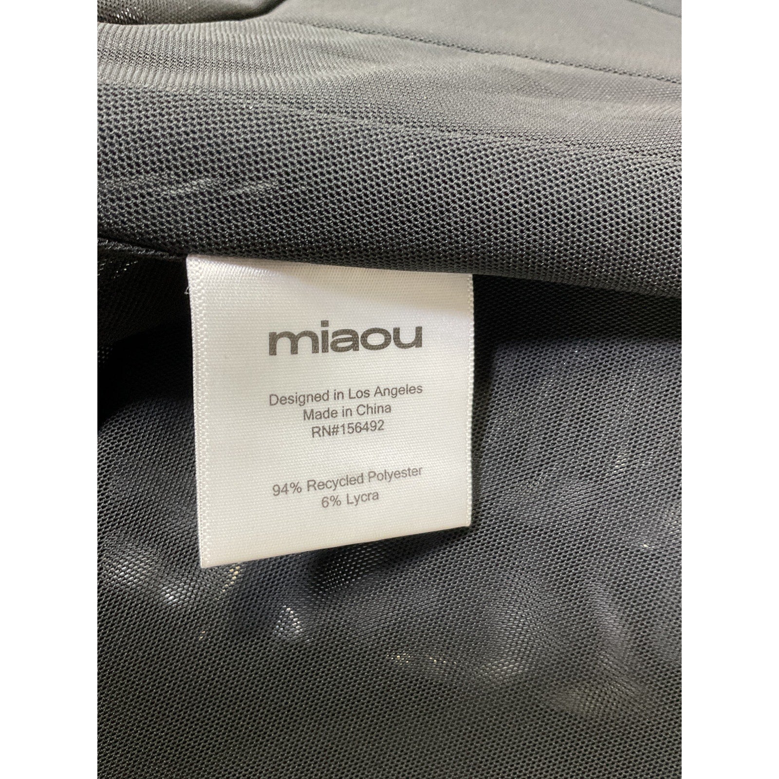Miaou 'Campbell' Black Corset Size XS