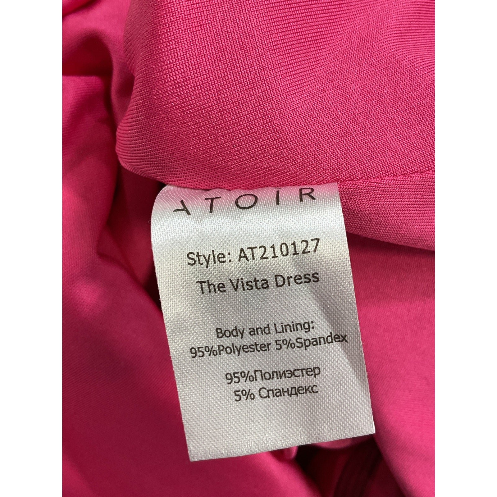 Atoir 'The Vista' Pink Crepe Dress Size XS
