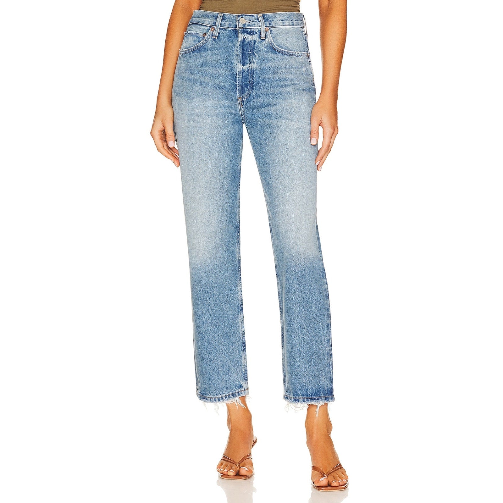 Agolde '90's' Blue Crop Denim Jean Size 24