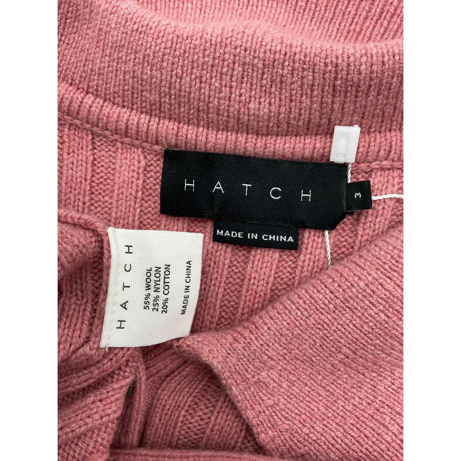 Hatch 'The Addie' Pink Wool Polo Sweater Dress Size 3