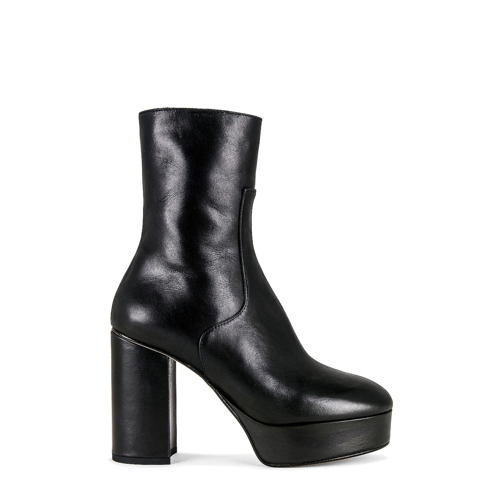Alohas 'Thunder' Black Leather Platform Boot Size 8