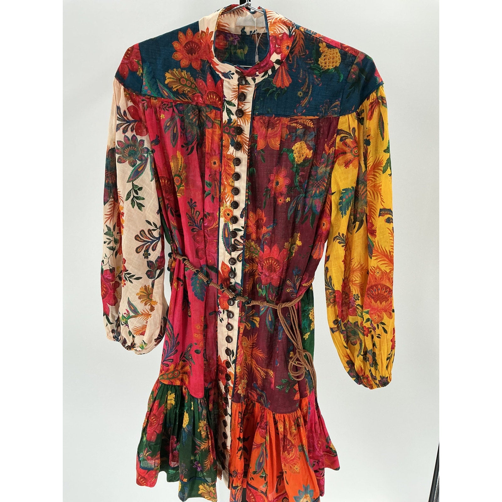 Zimmermann 'Ginger' Red Cotton Mini Dress Size 2