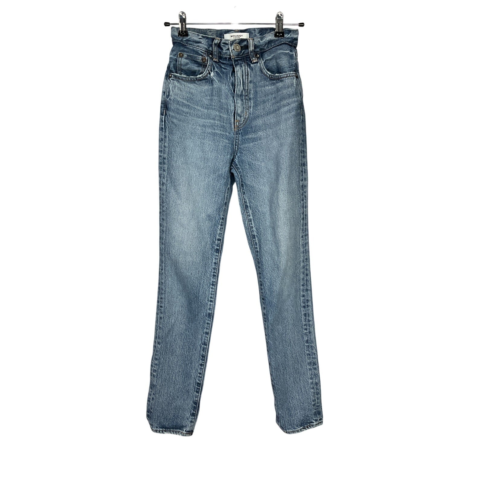 Moussy 'Lombard' Blue Cotton Slim Straight Denim Jean Size 23
