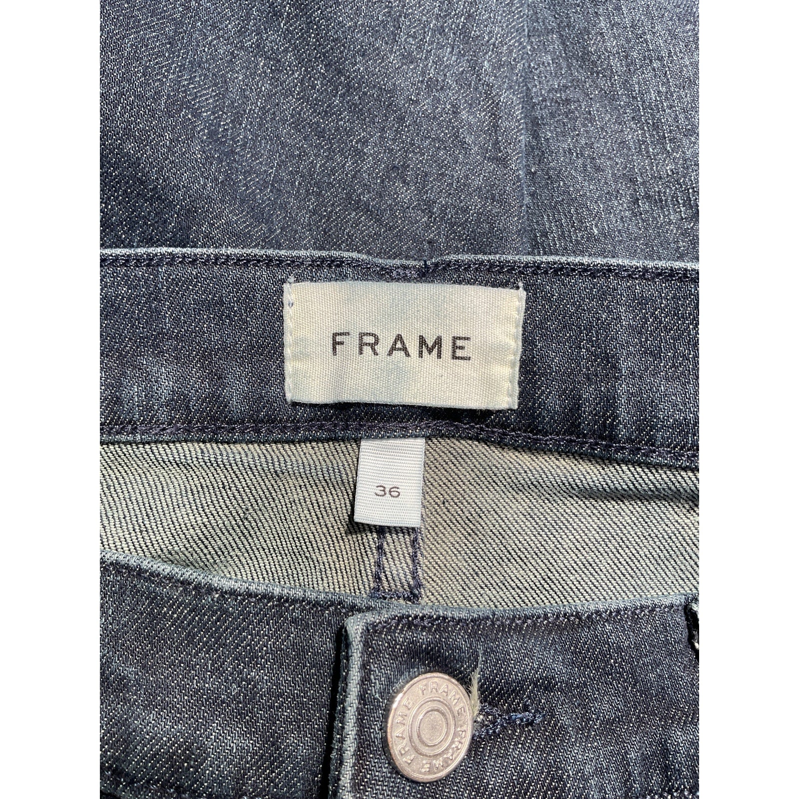 Frame 'L'Homme' Blue Cotton Slim Fit Denim Jean Size 36