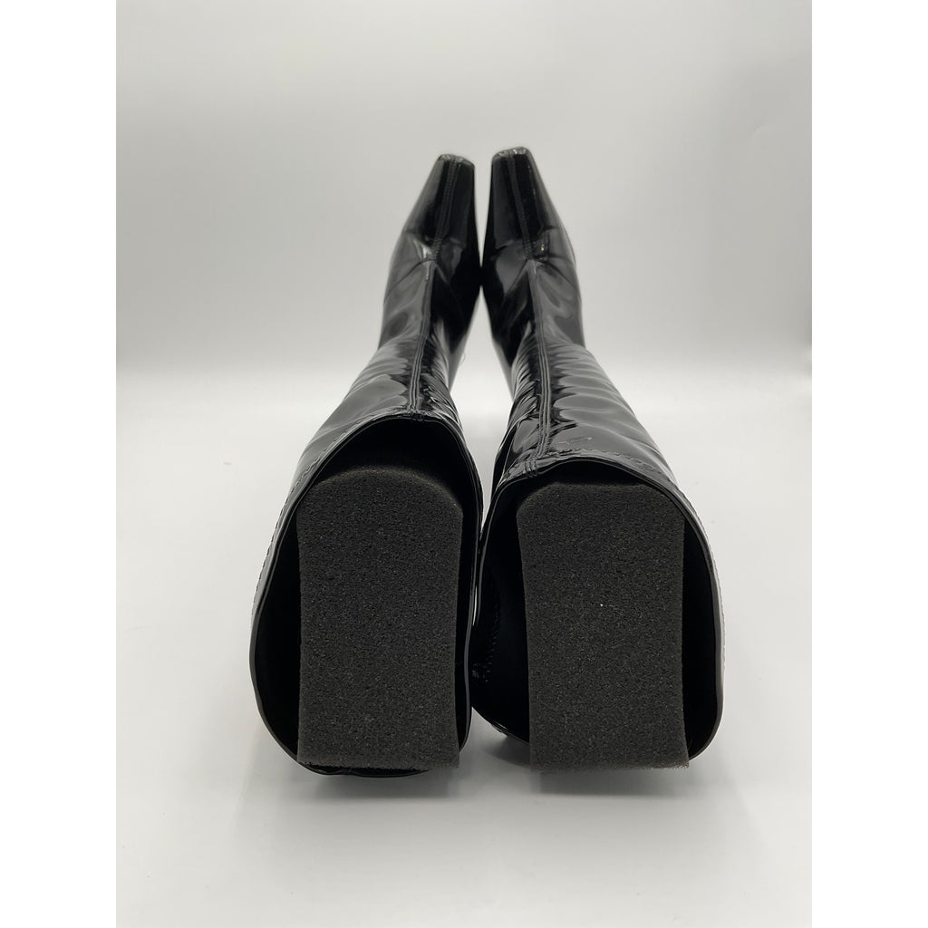 Helsa 'Snipped' Black Leather Toe Boot Size 7