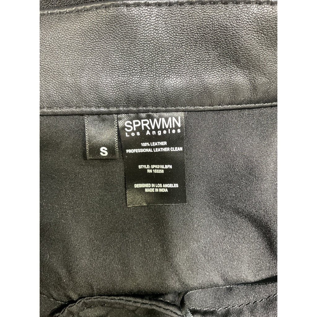 Sprwmn 5 Pocket Black Straight Leg Pant Size S