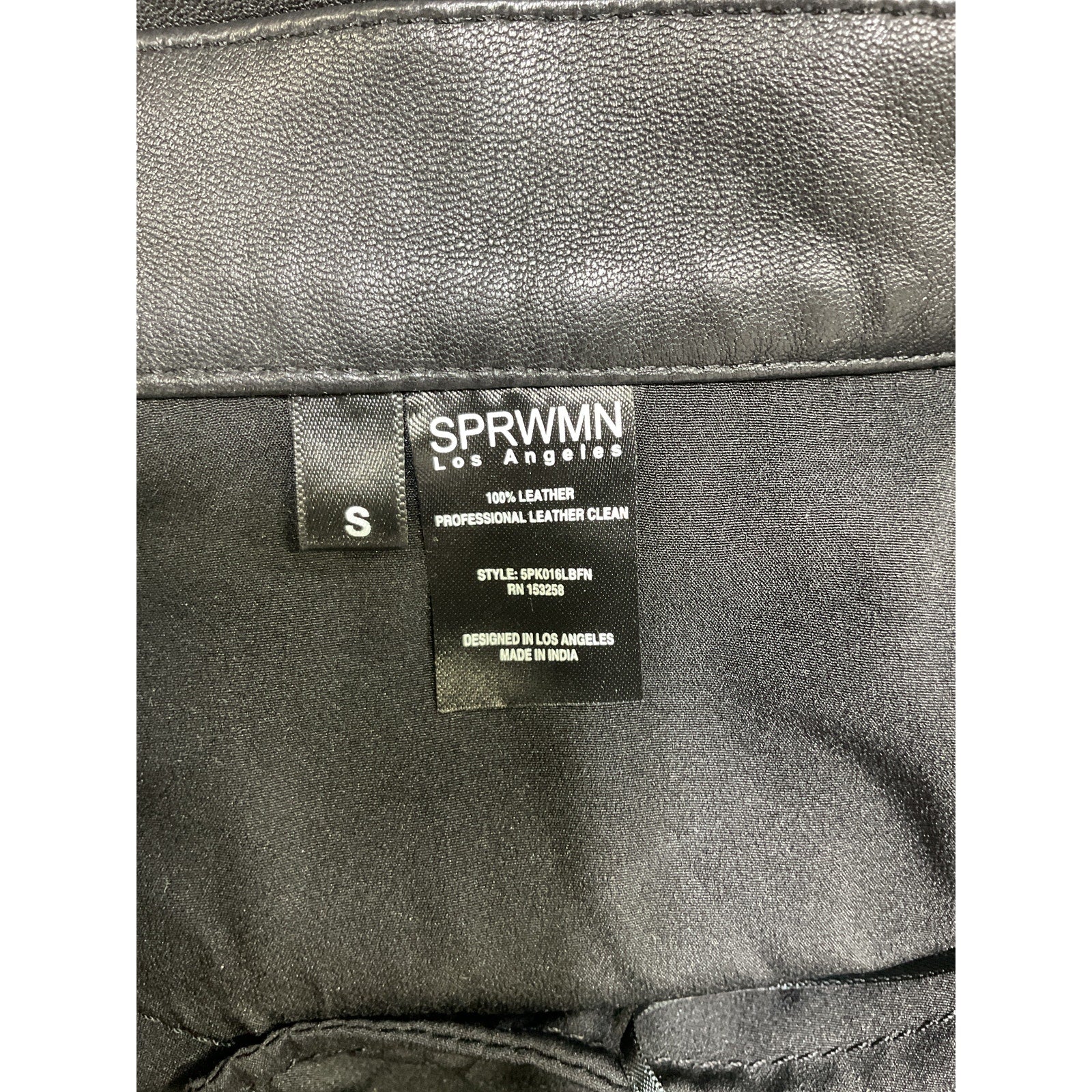 Sprwmn 5 Pocket Black Straight Leg Pant Size S