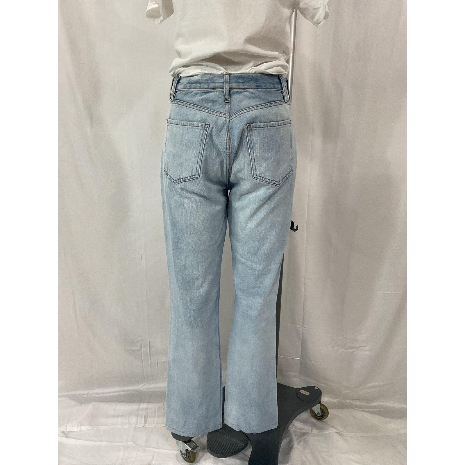 Frame 'Le Jane' Blue Denim Distressed Jeans Size 28