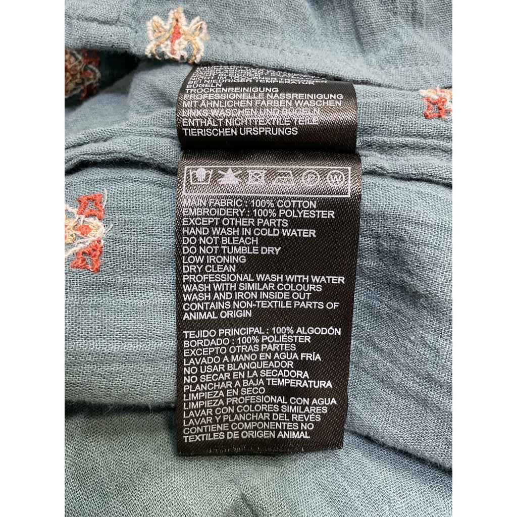 Ba&Sh 'Daphne' Blue Cotton Top Size S
