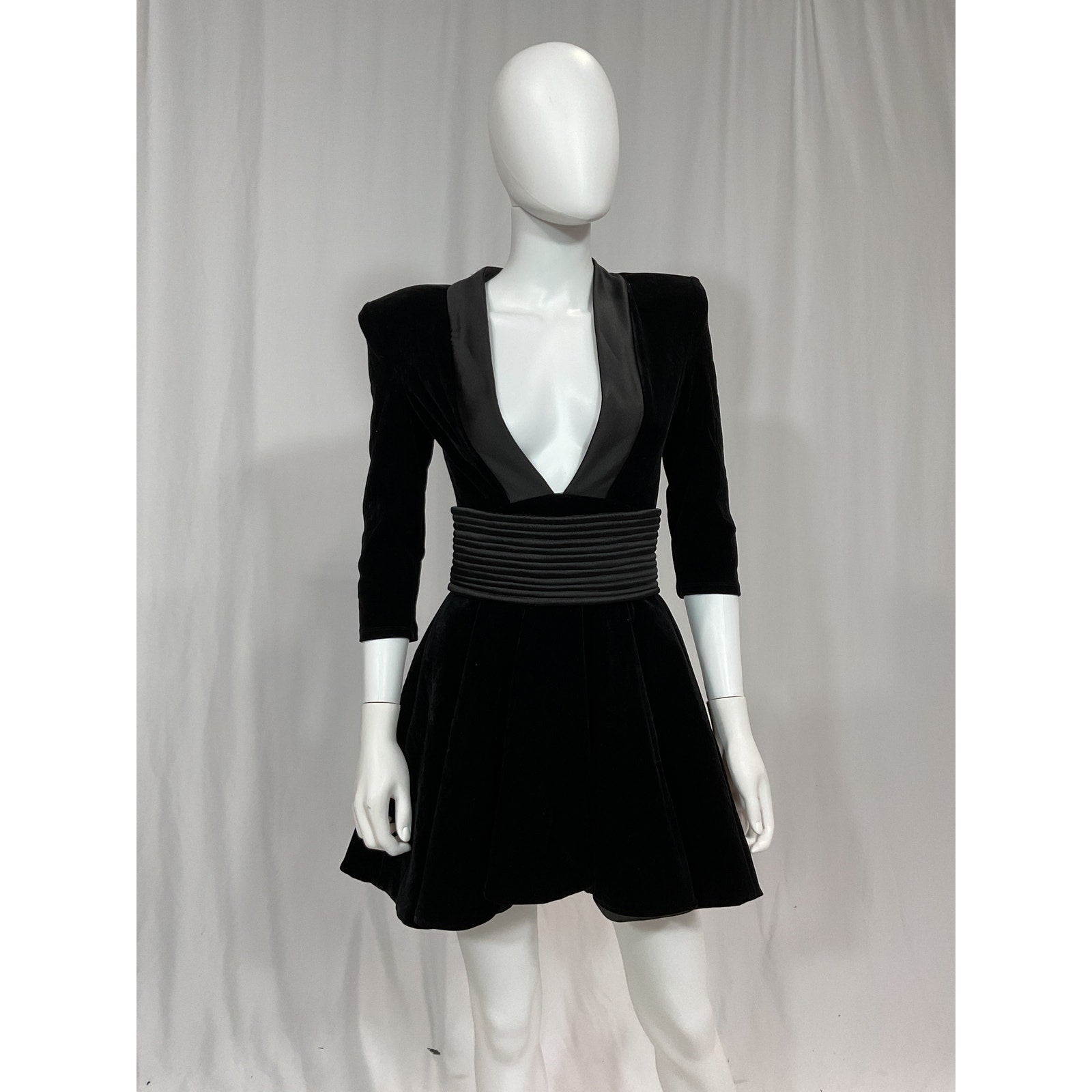 Zhivago Join The Club Black Satin Mini Dress Size 4