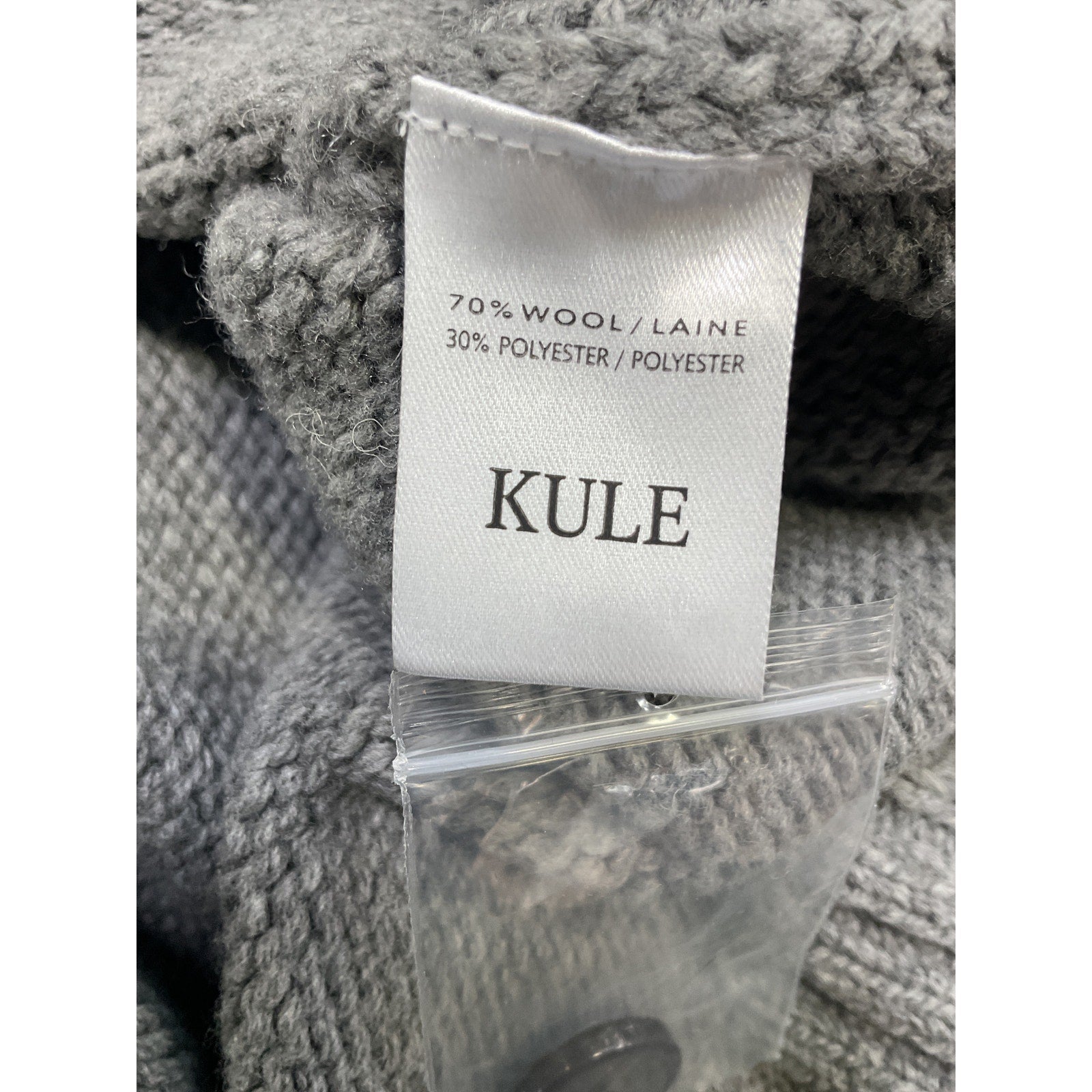 Kule 'The Freya' Gray Crewneck Long Sleeve Cardigan Size XS
