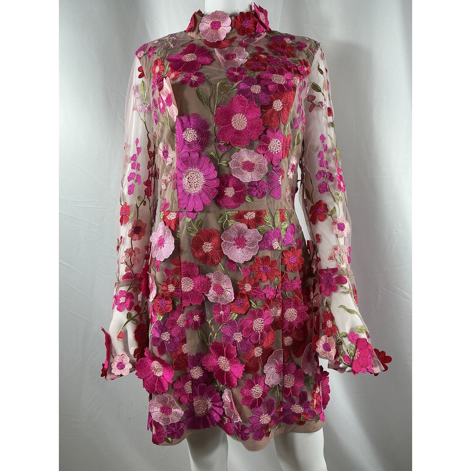 Elliatt 'Alessandra' Pink Polyester Mini Dress Size XL